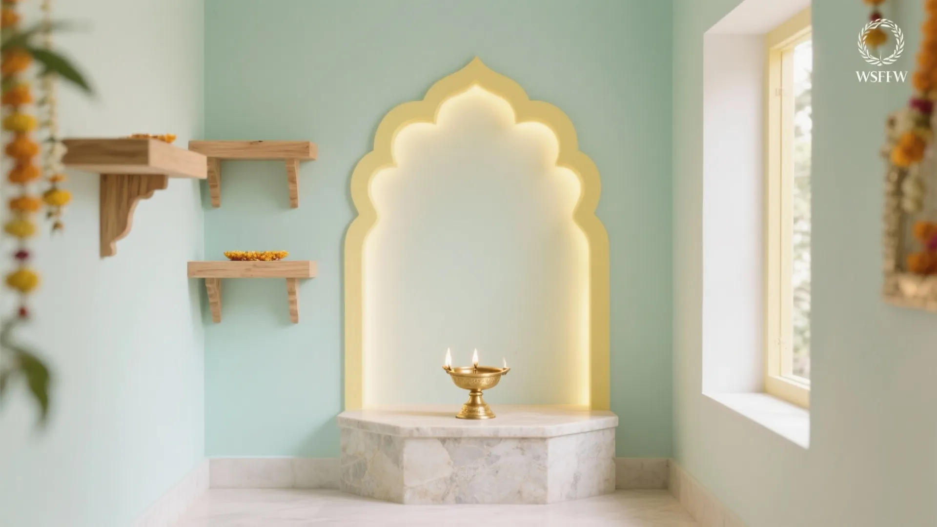 Calming Pastels: Mint & Light Yellow