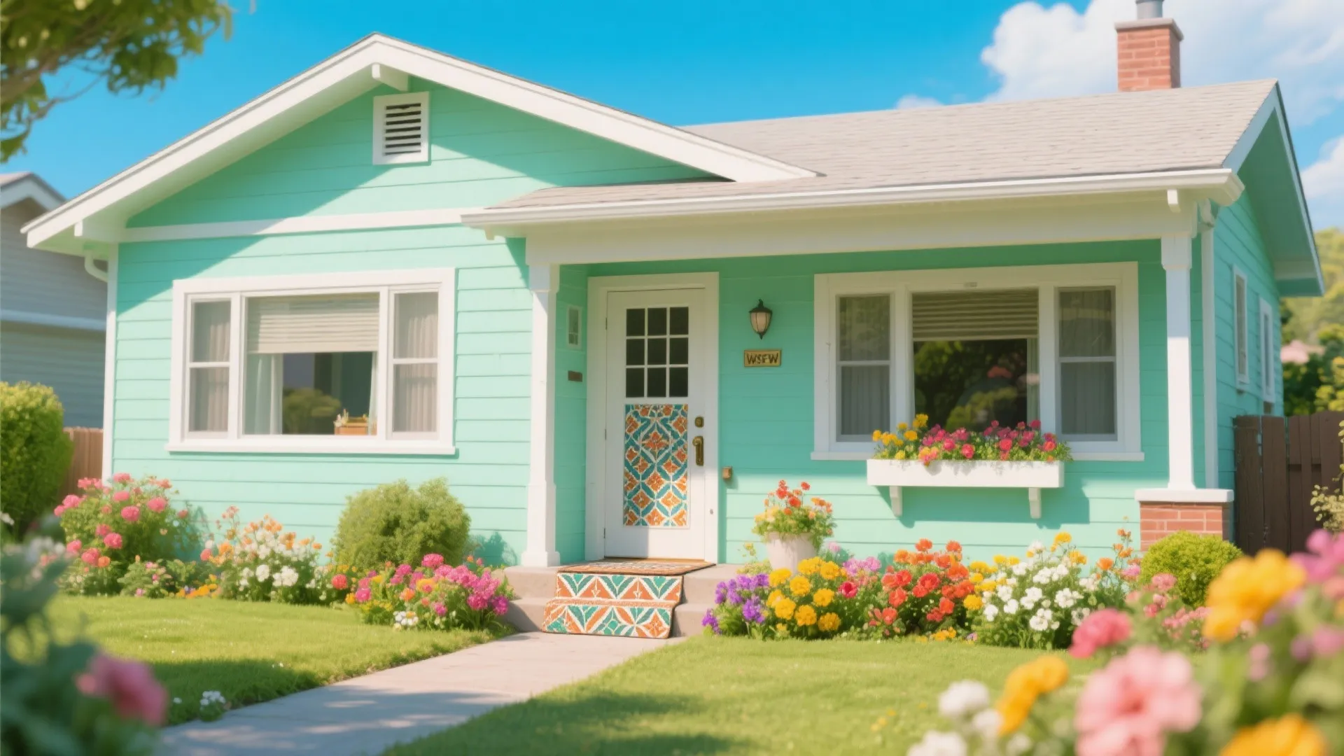 4. Pastel Facade for a Cheerful Look