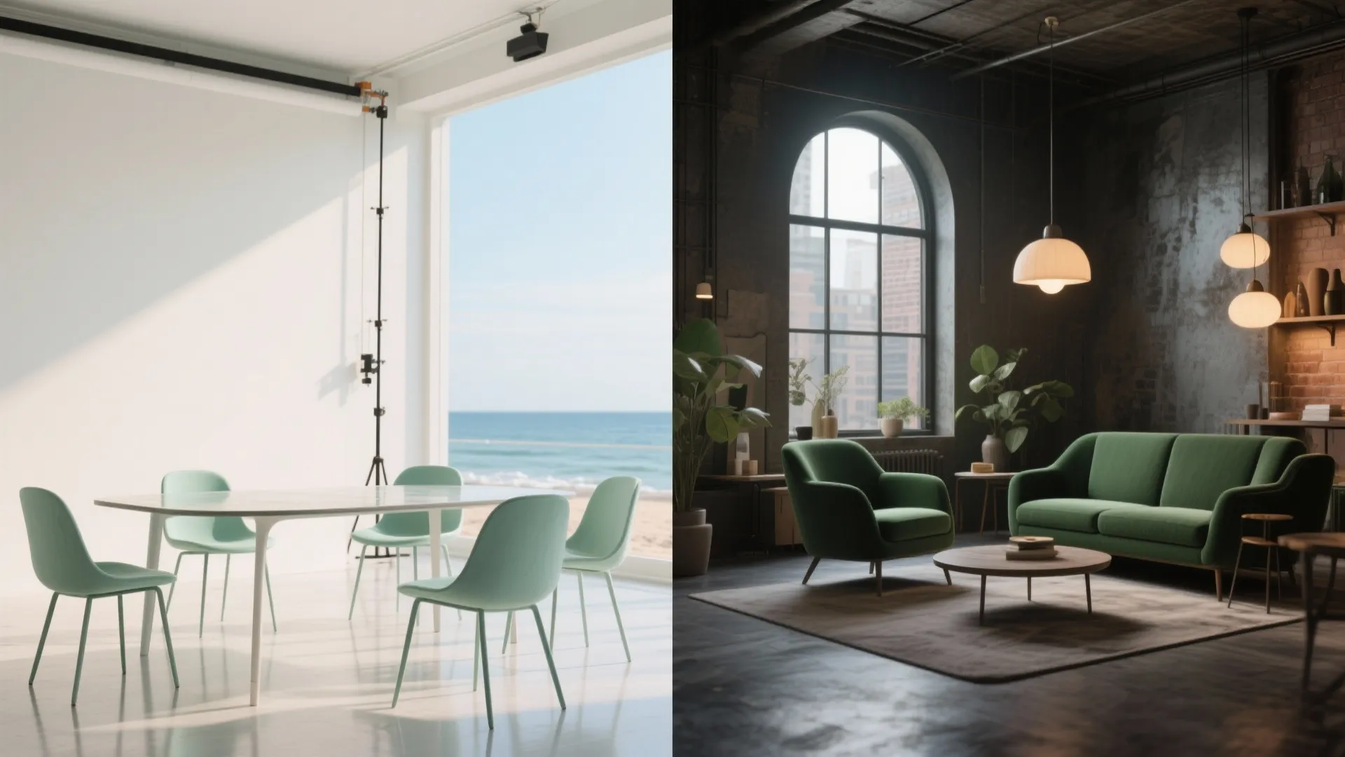 3. Tone the green for the room’s mood: mint vs. forest