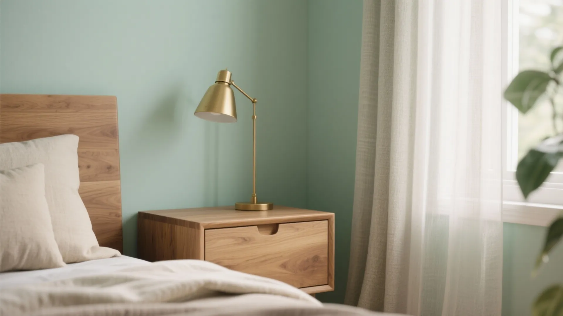 1. Embrace soft mint and warm wood