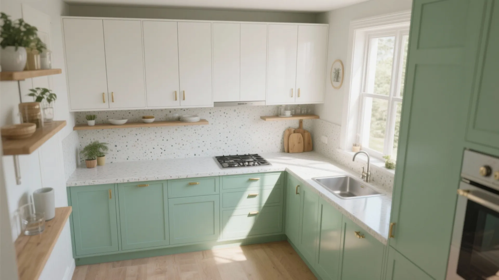 3. Minty Kitchen Refresh