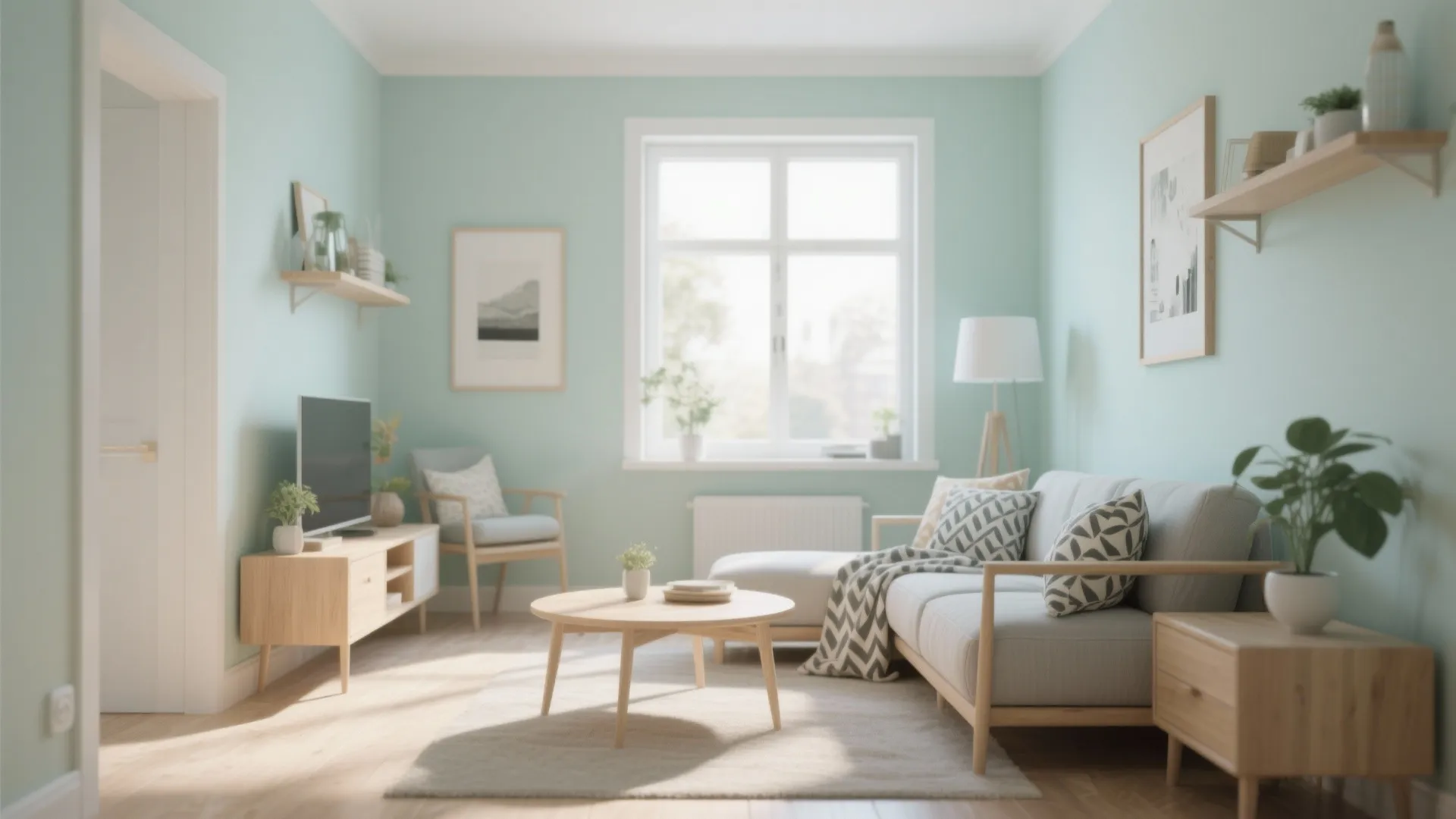 3. Minty Pastel for a Subtle Pop