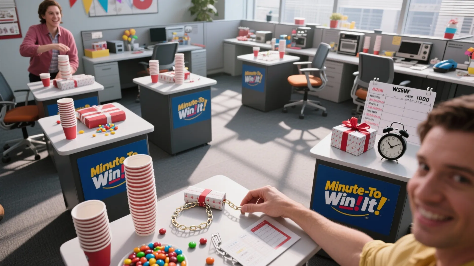 2. Minute-to-Win-It: Office Edition