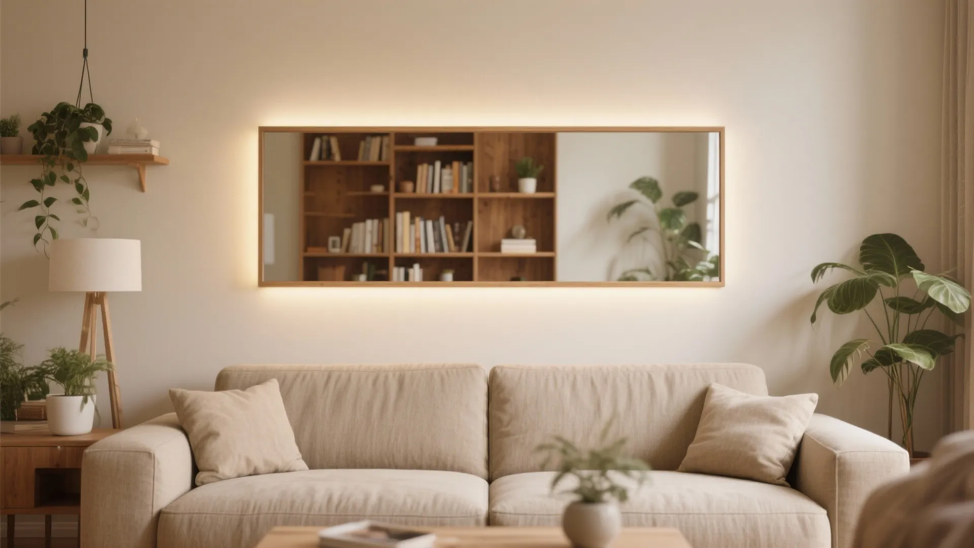 Above-the-Sofa Decorative Mirror