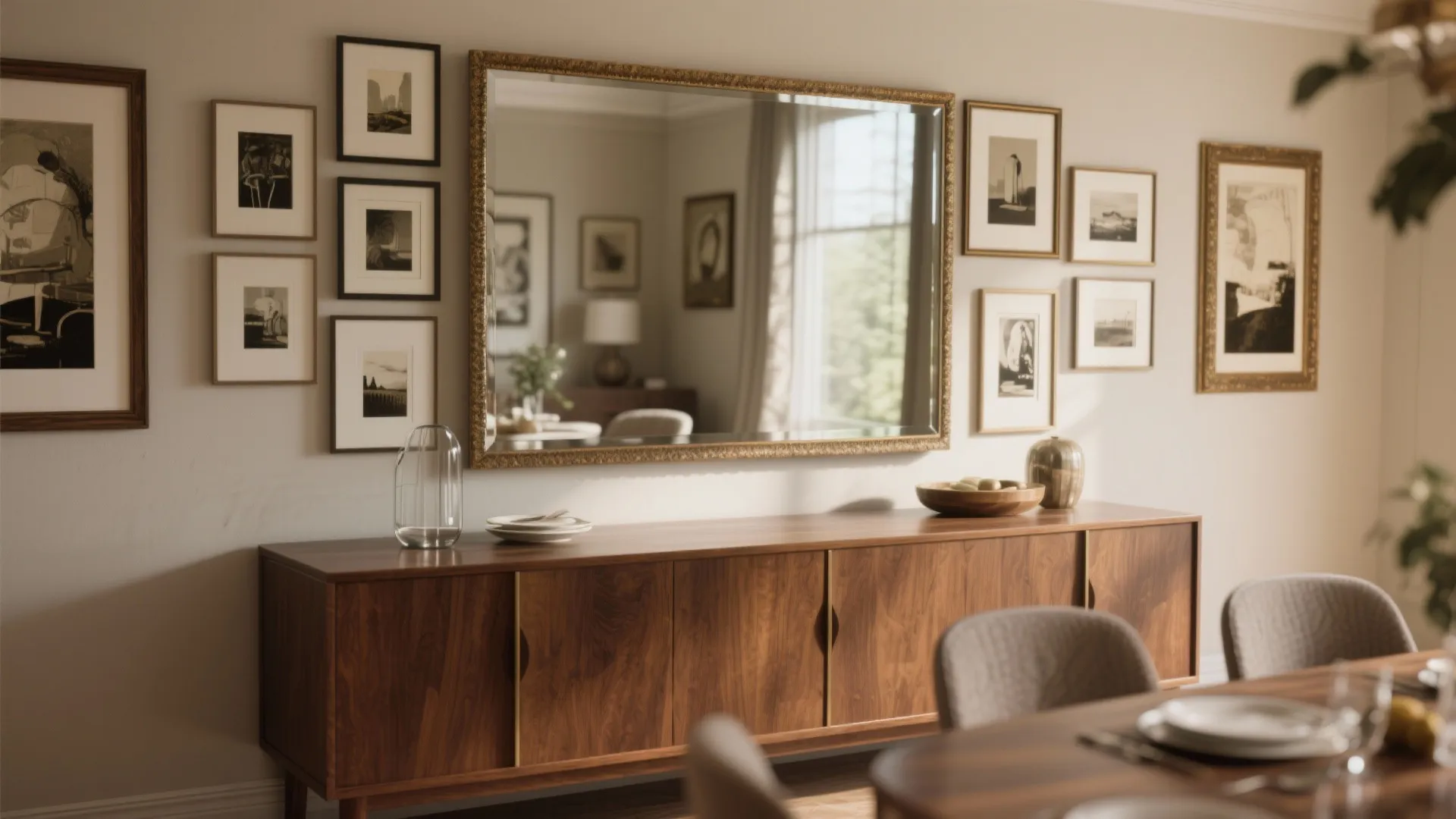 Layered Art & Statement Mirror