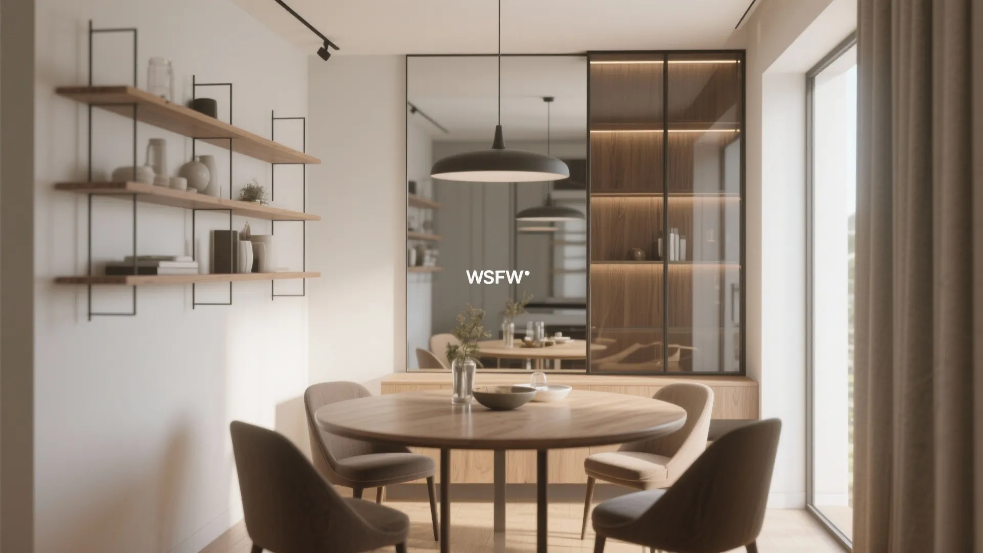 6. Mirror-Back Cabinets