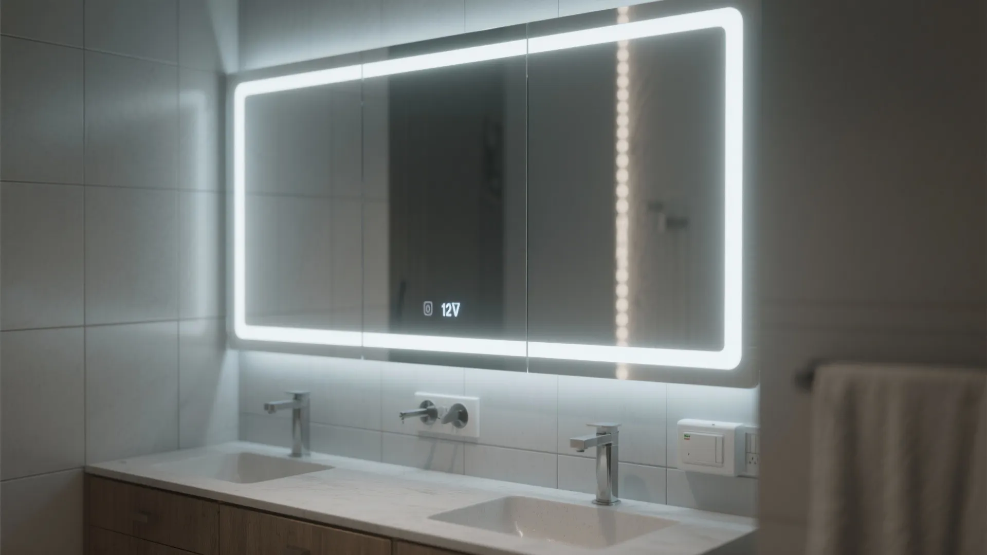 5. Bathroom mirror backlighting
