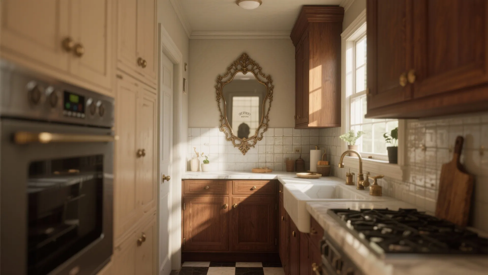 5. Mirror Backsplash