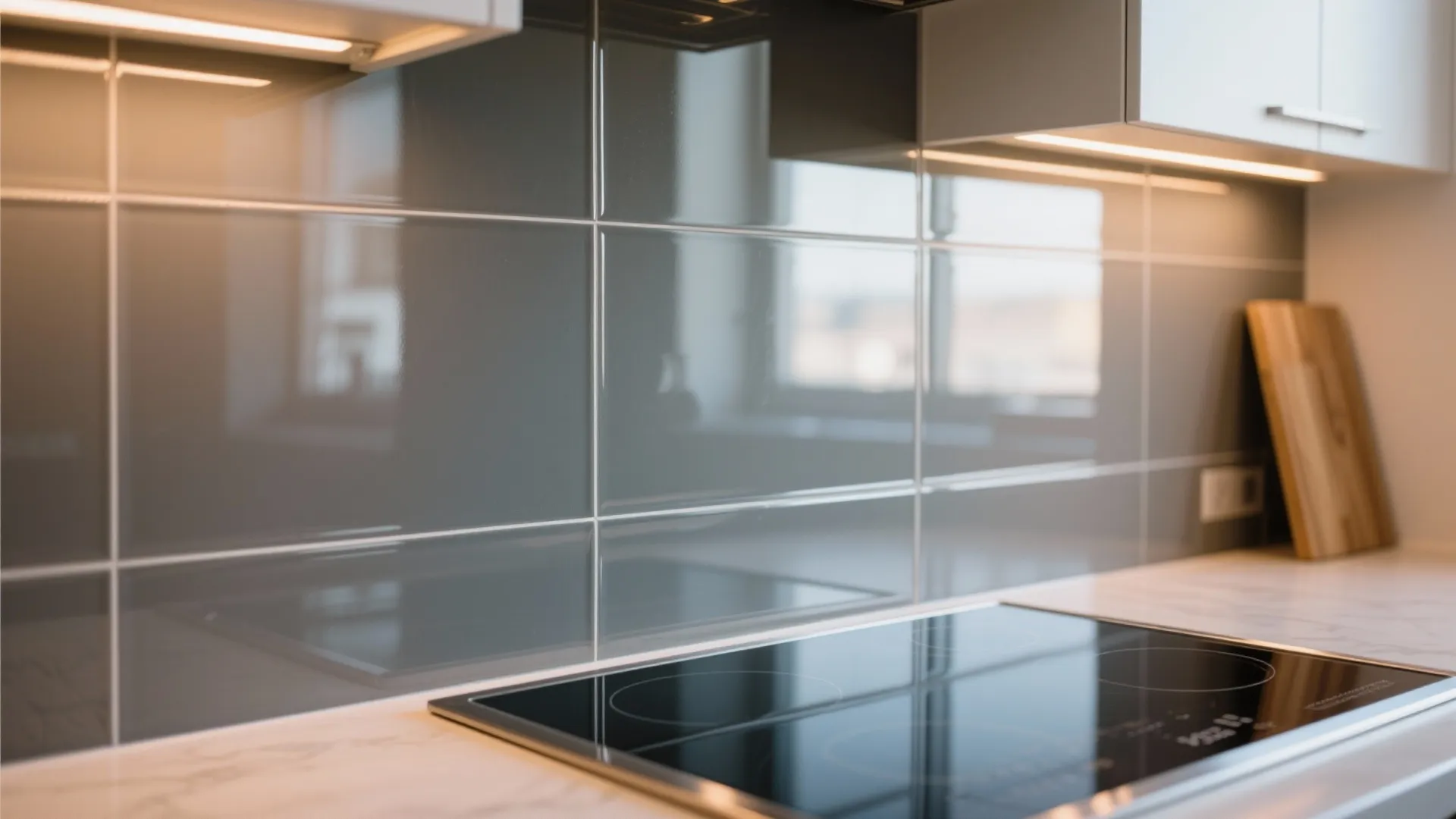 Mirrored Backsplash Light Bounce