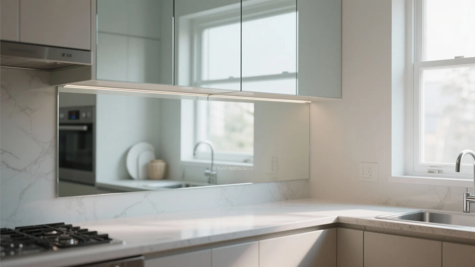 Glass or Mirror Band for Light and Depth