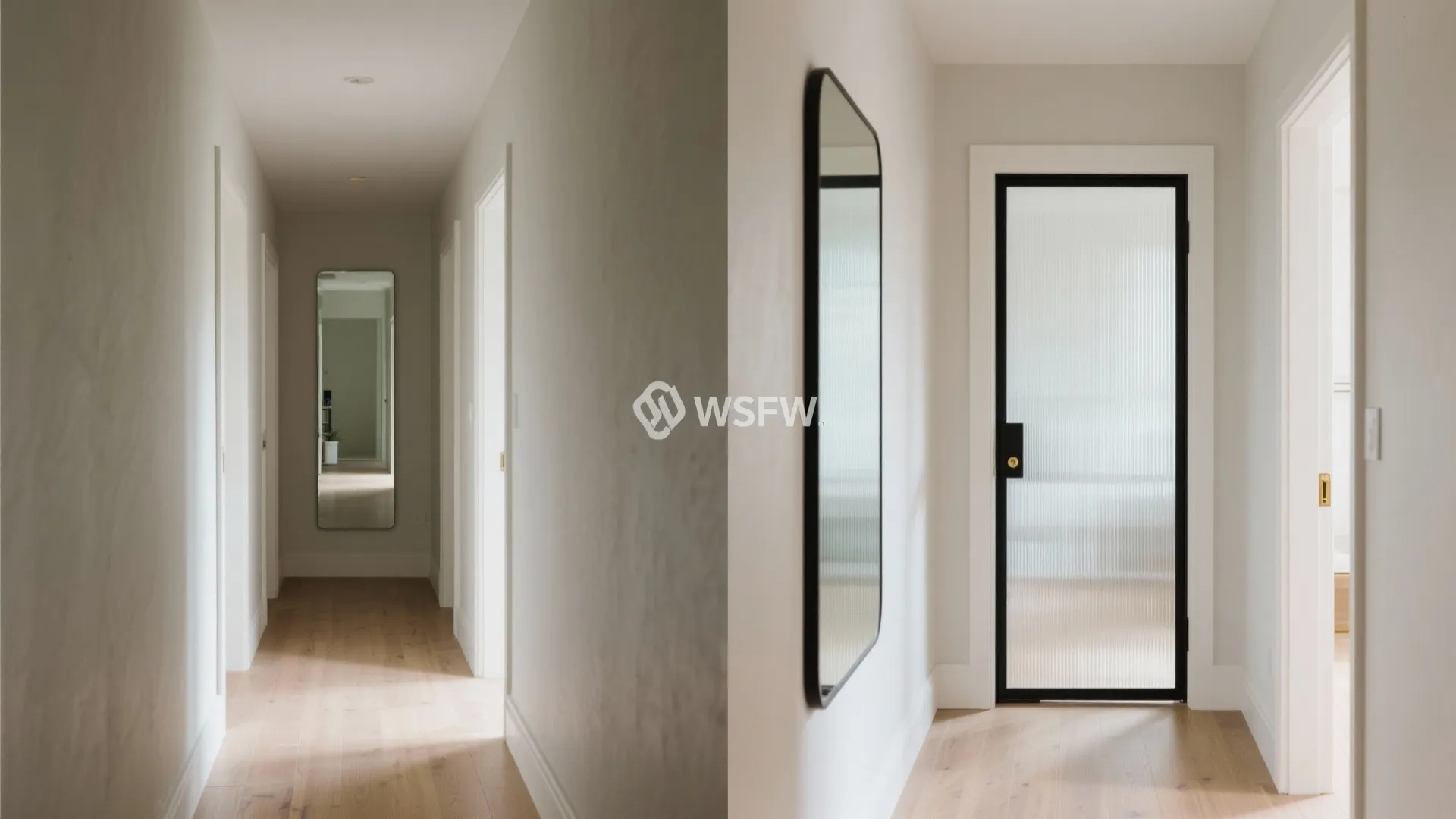 2) Mirrors and Light Glass to Visually Widen