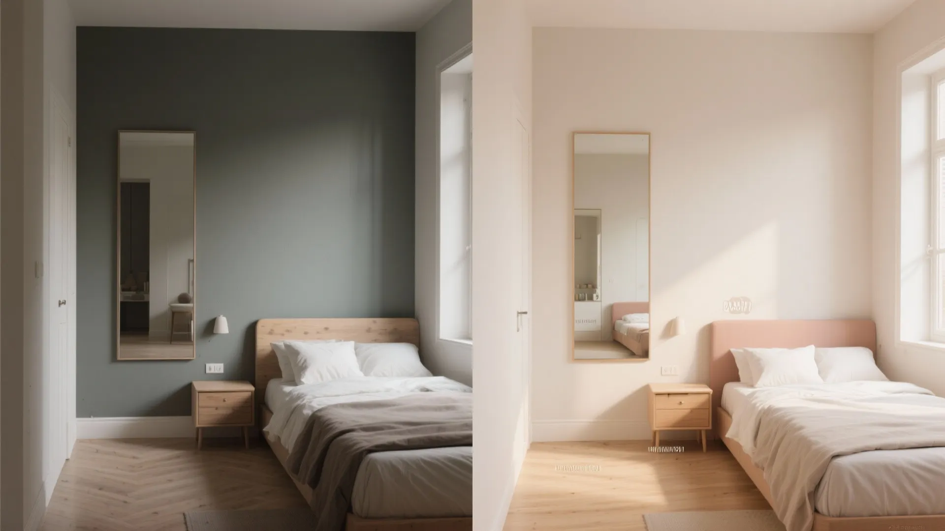 3. Open up the visual space with color and mirrors