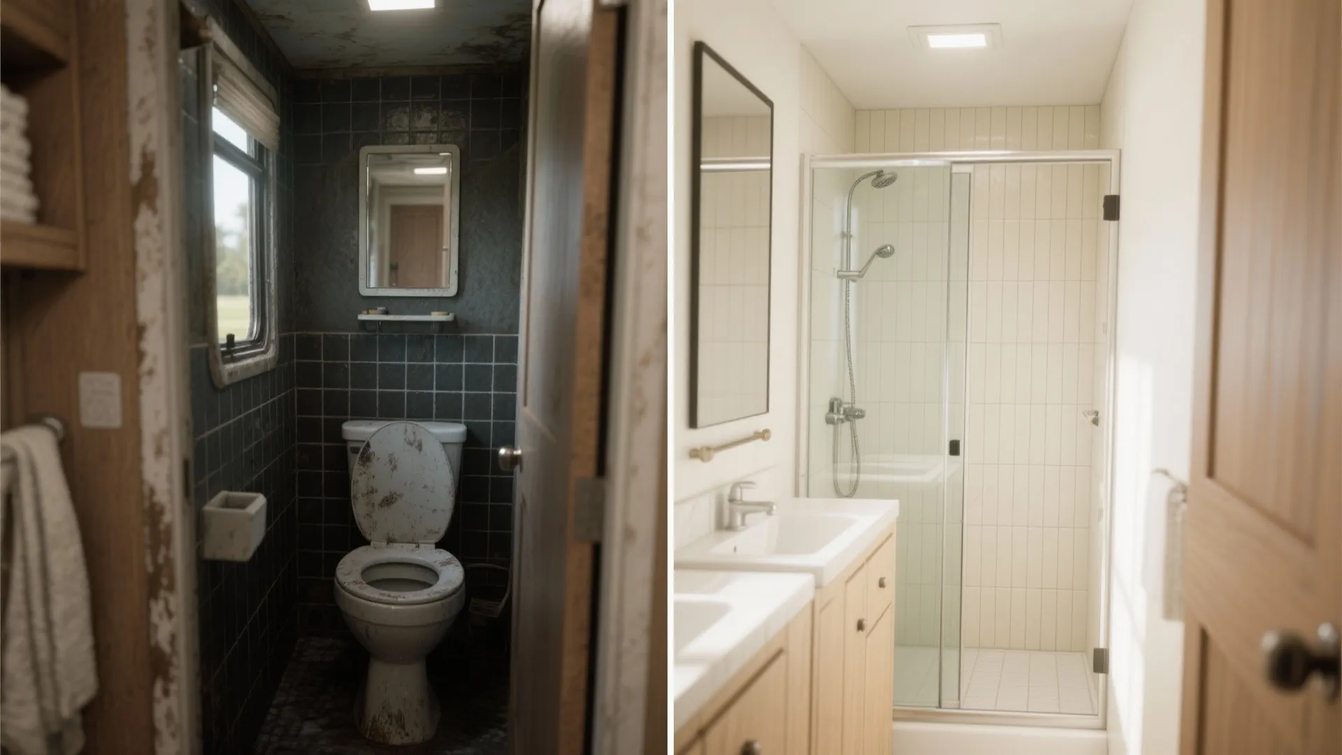 3. Use light finishes and mirrors to expand the feel