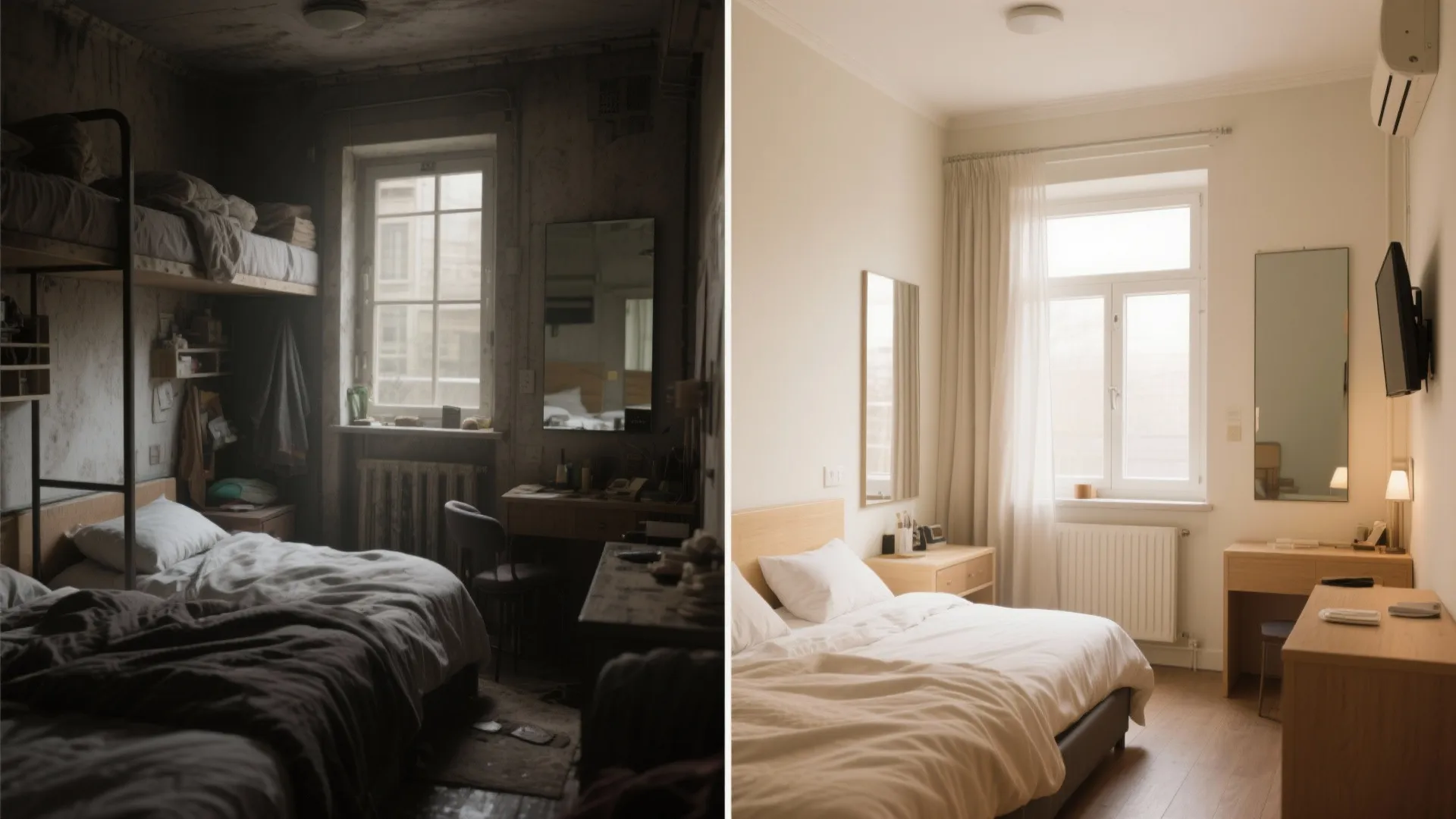 Mirrors and an Airy Palette to Visually Double Space