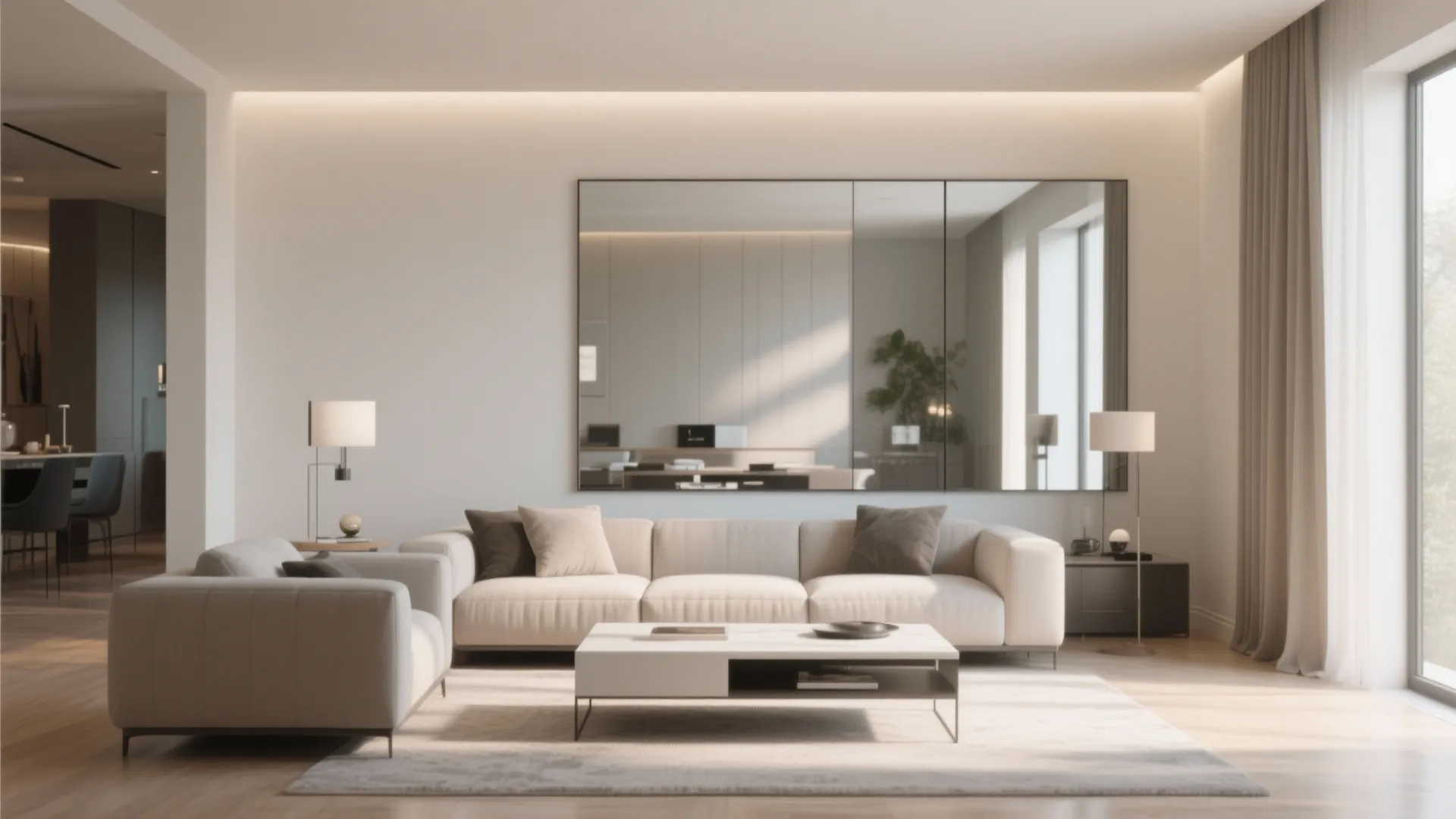 4. Strategic mirror placement