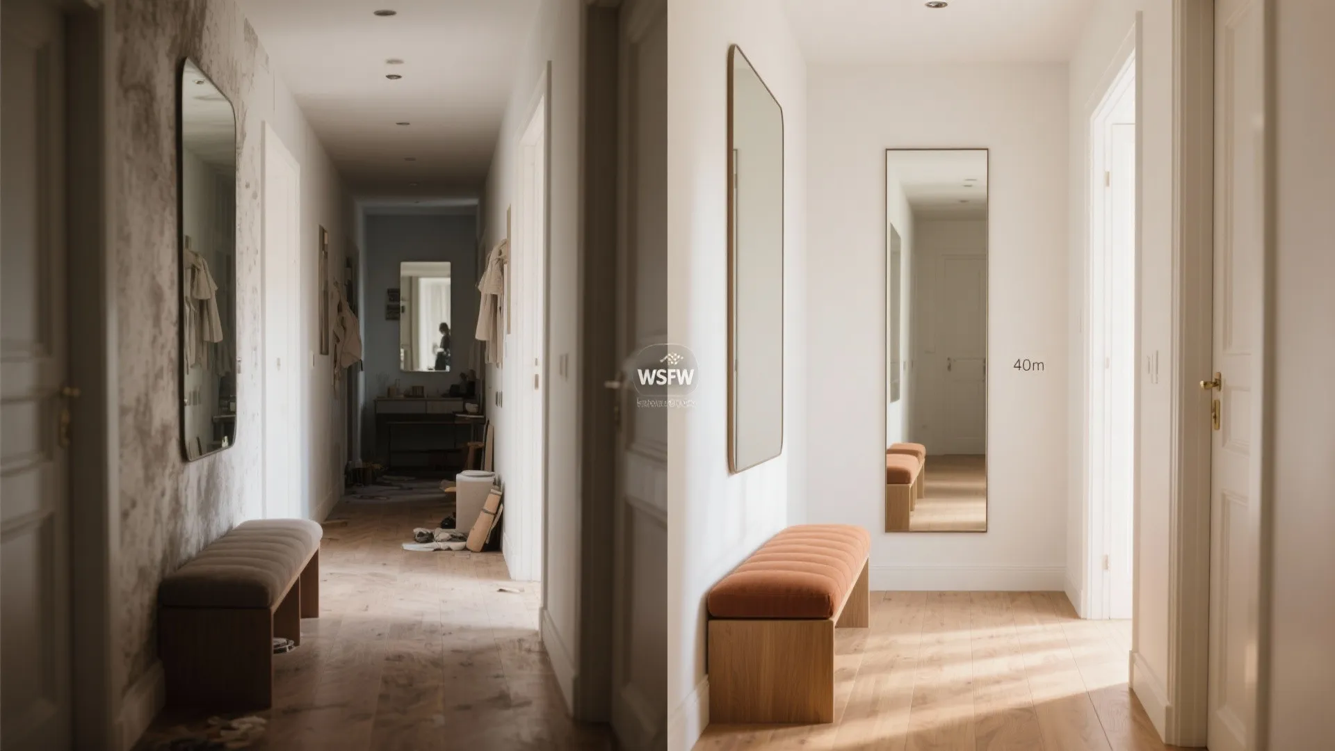 Mirrors and Slim Benches: Visual Depth with Function