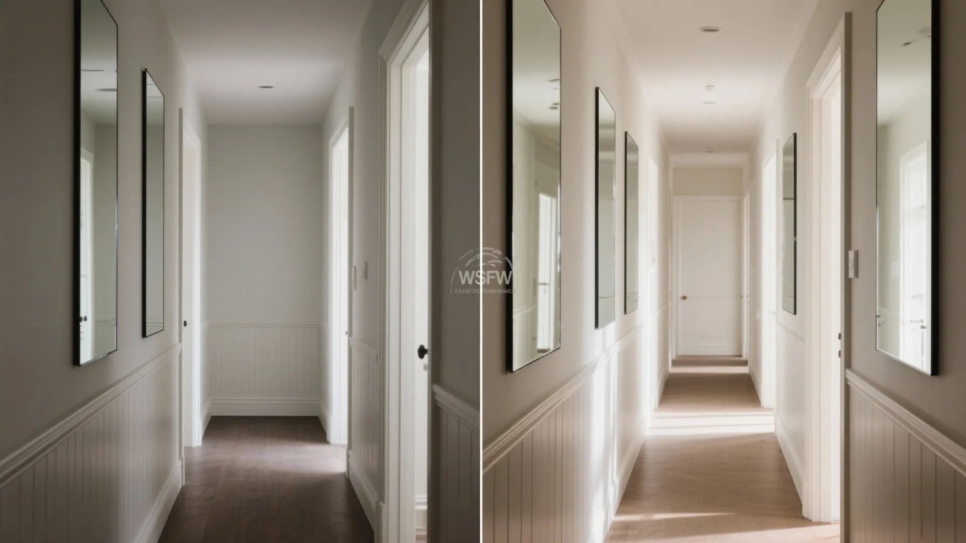 Mirrored and Glass Insets to Add Depth