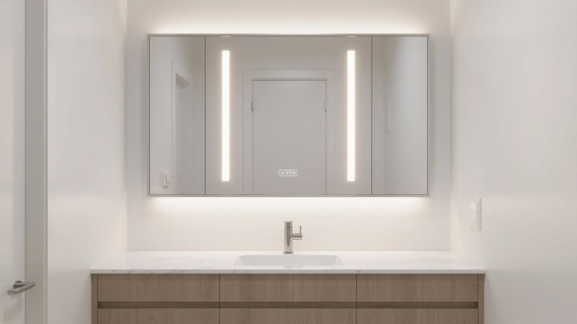 Mirror Cabinets with Integrated Lighting