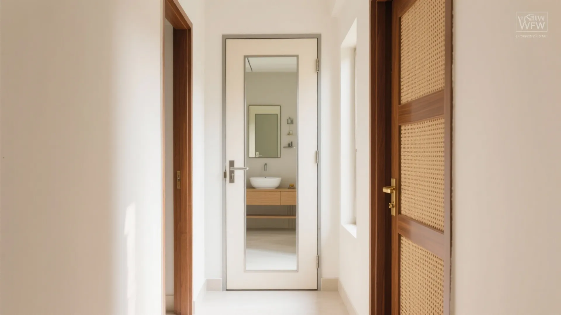 Mirror-Faced or Cane-Textured Outside, Plain Inside