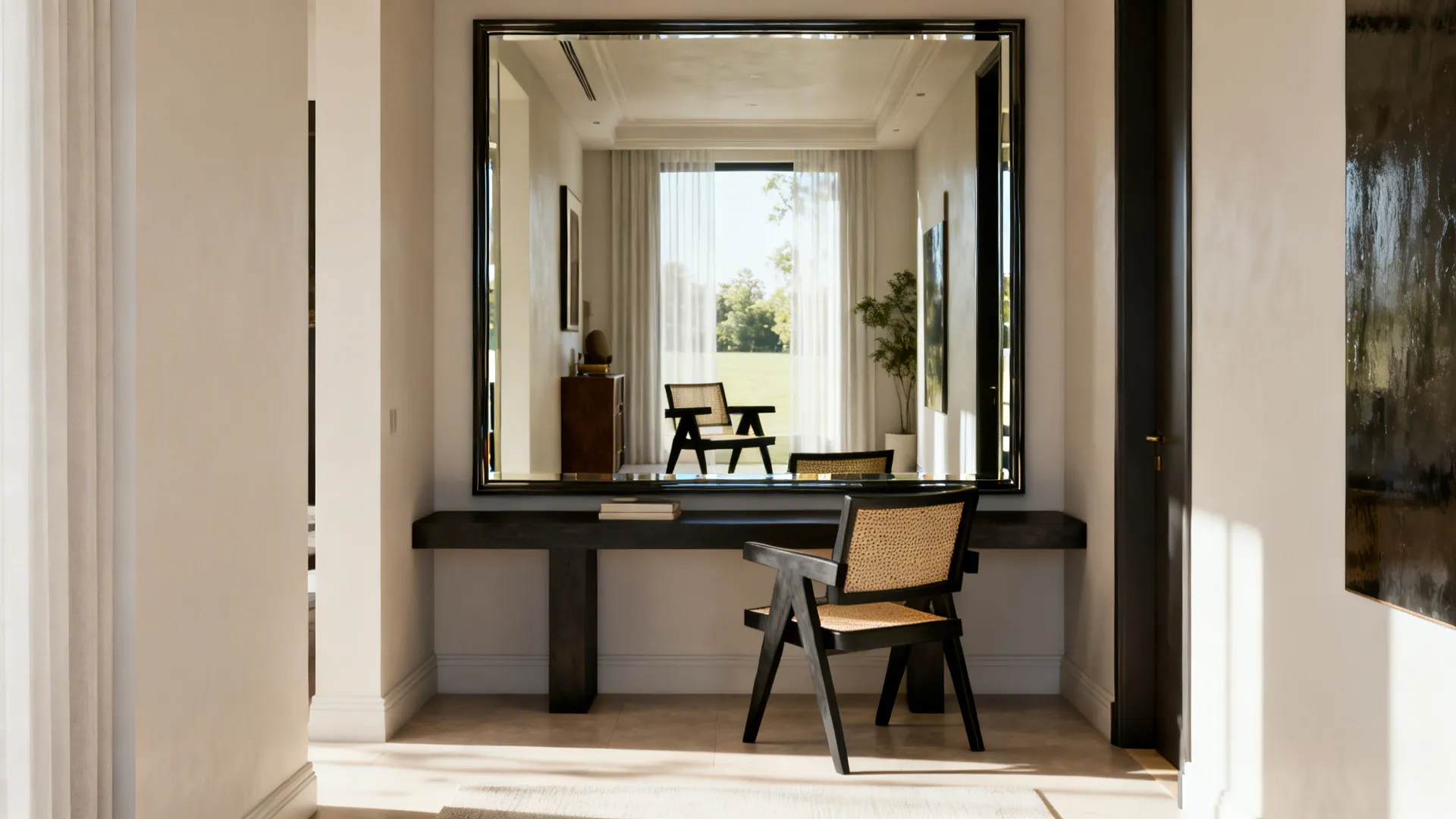 5. Mirror+Chair Duo to Amplify Space