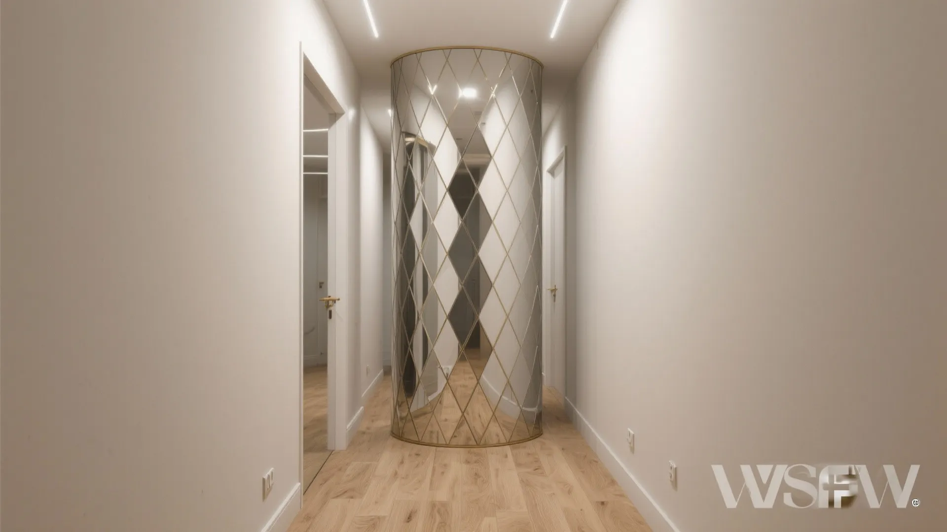 Corner Mirror Column to Bounce Light