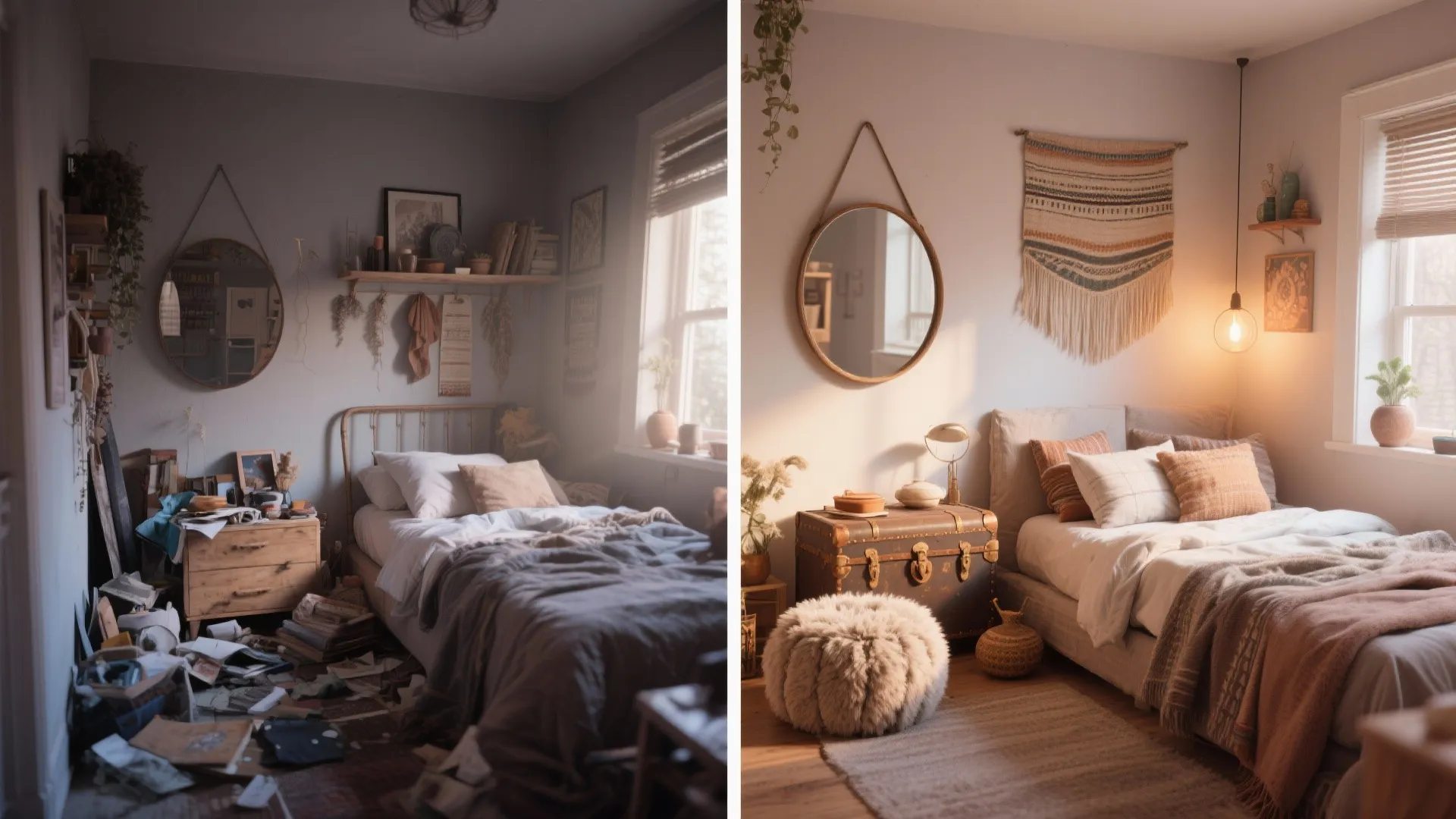 5. Mirrors, fuzzy corners, and curated clutter