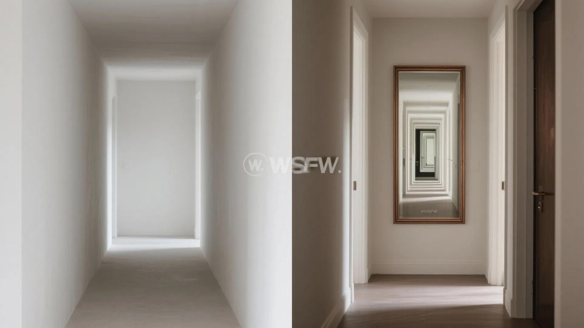 Minimal, layered mirror frames