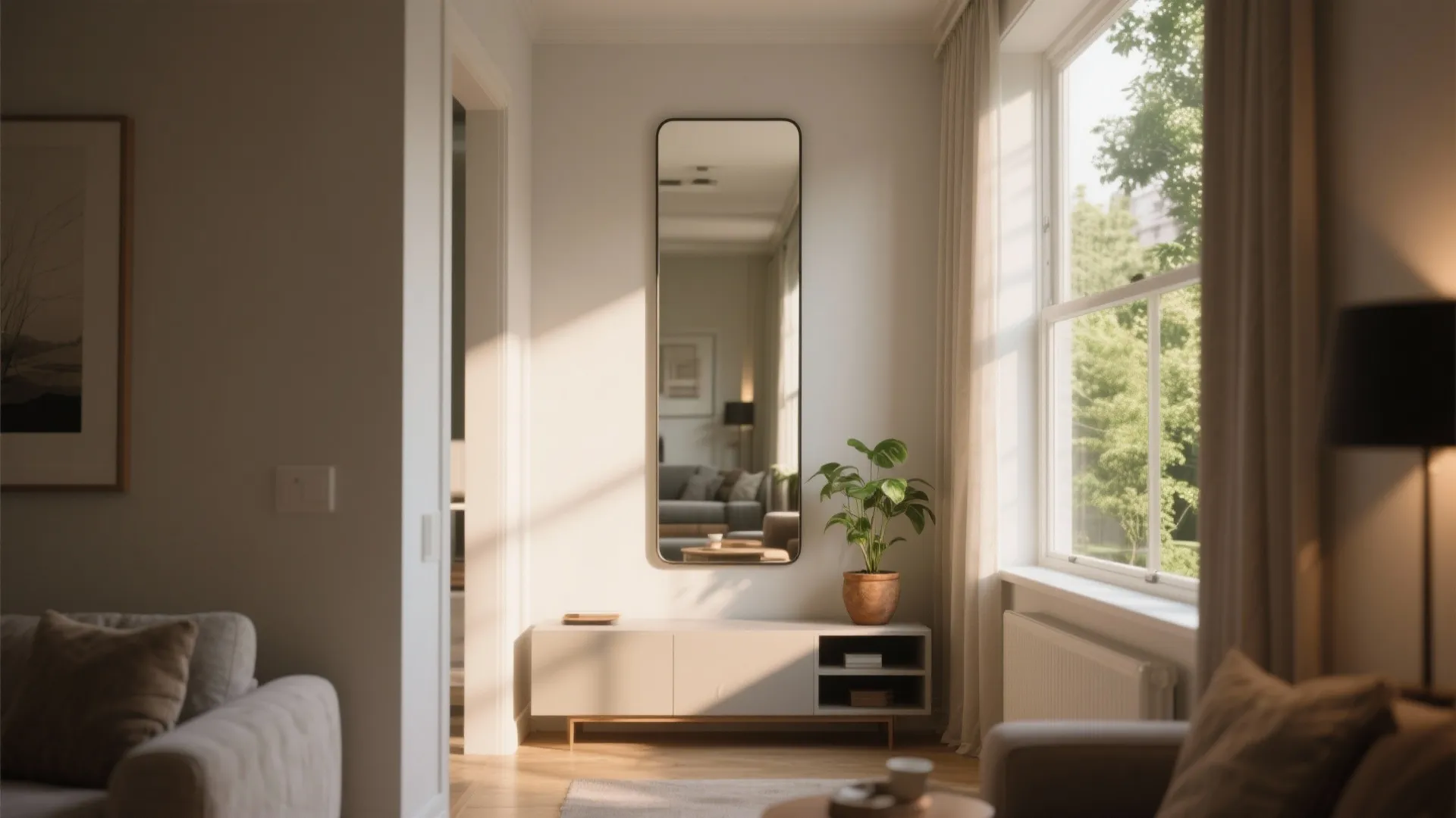 3. Mirror and Light Tricks for Depth