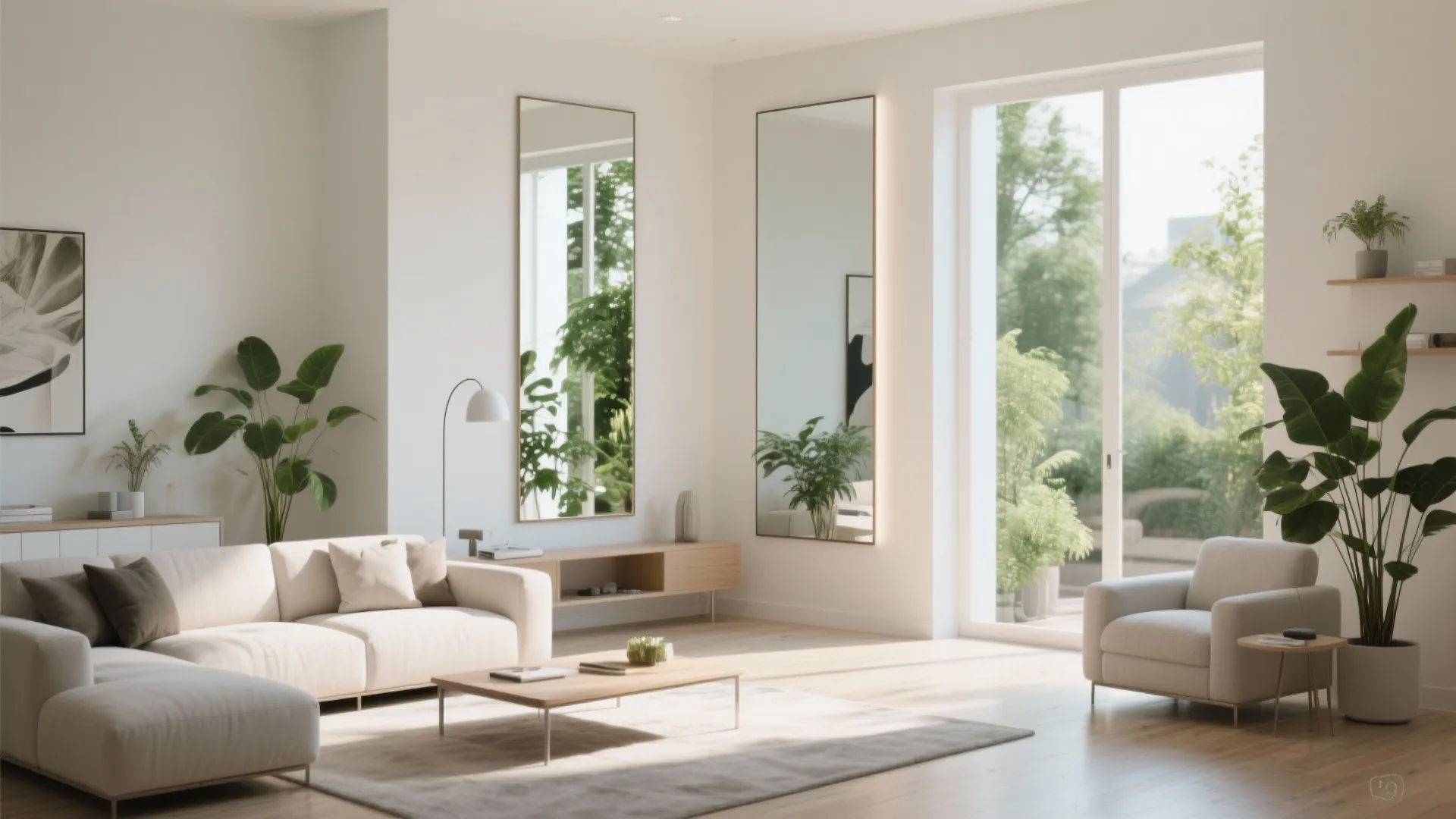 2. Mirror for Depth Illusion