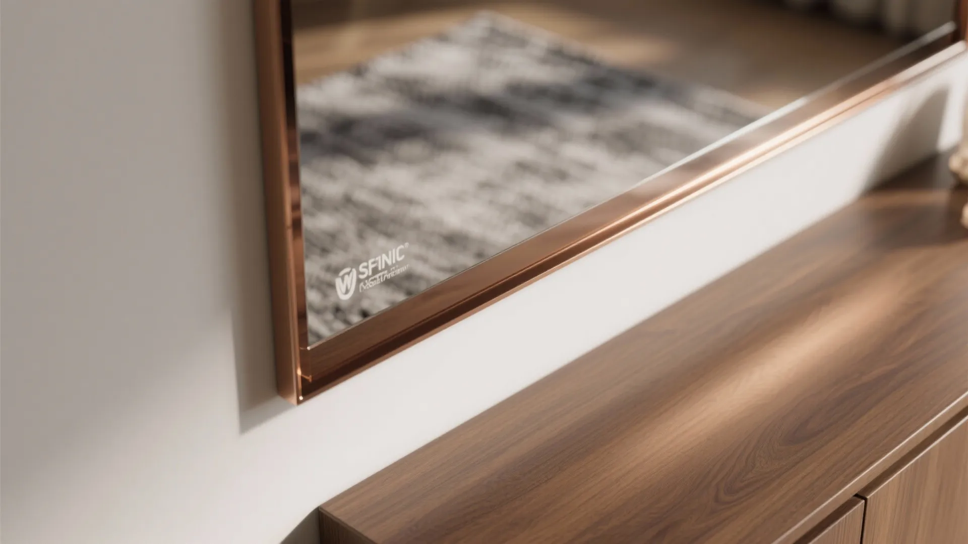 Mirrors and High-Gloss Glass Accents to Double the Sense of Space