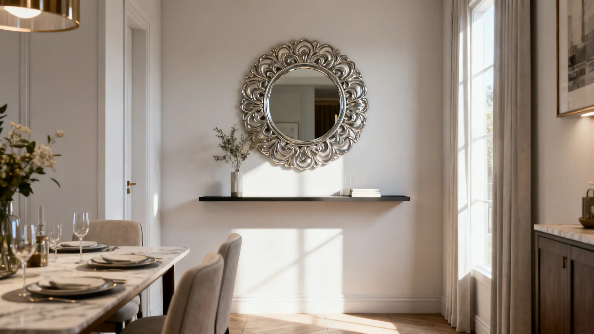 5. Mirrors and Reflective Pieces