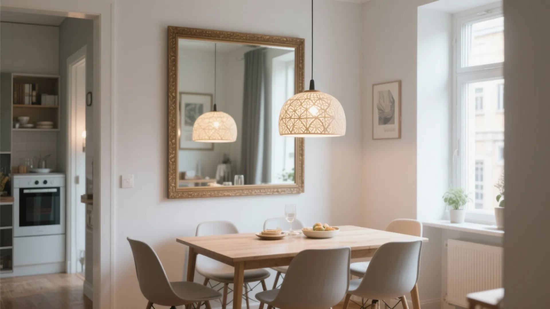 7. Mirrors to Double the Space