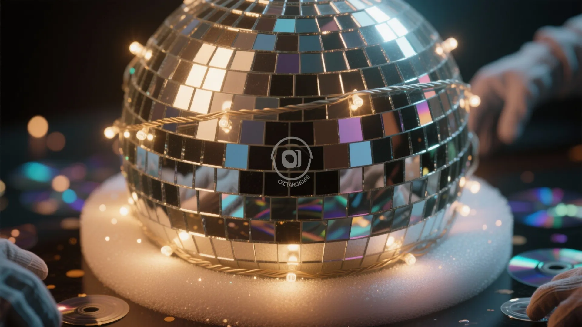 4. Mirror-Mosaic Disco Ball