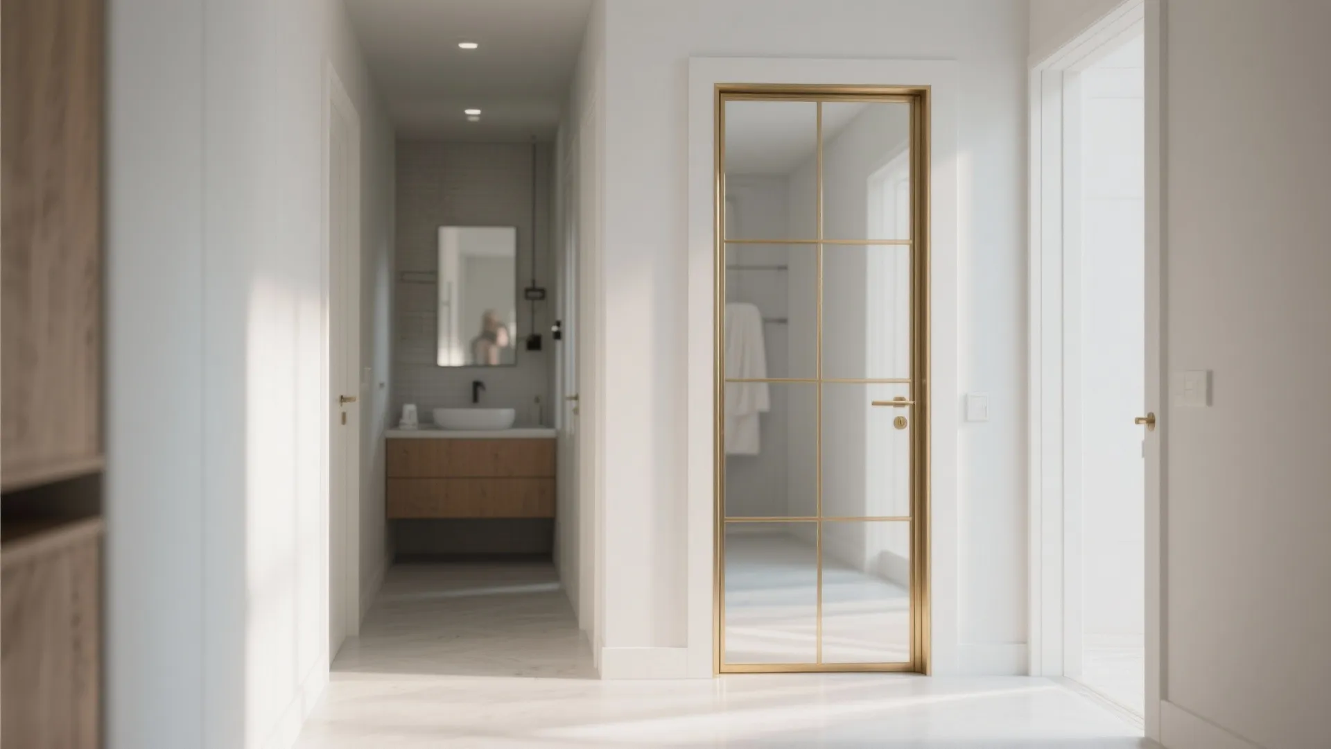 Mirror-Paneled Door (Full or Partial)