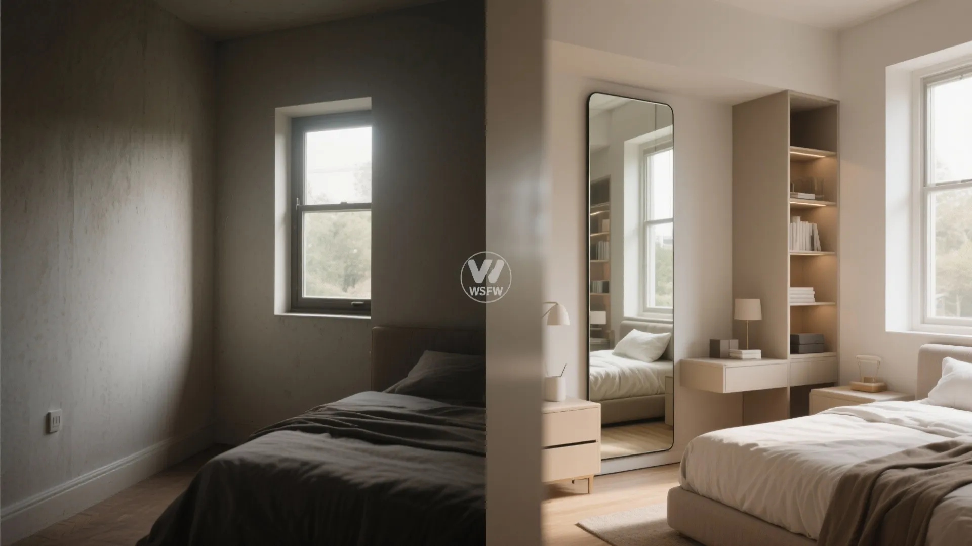 4. Use mirrors and reflective surfaces cleverly