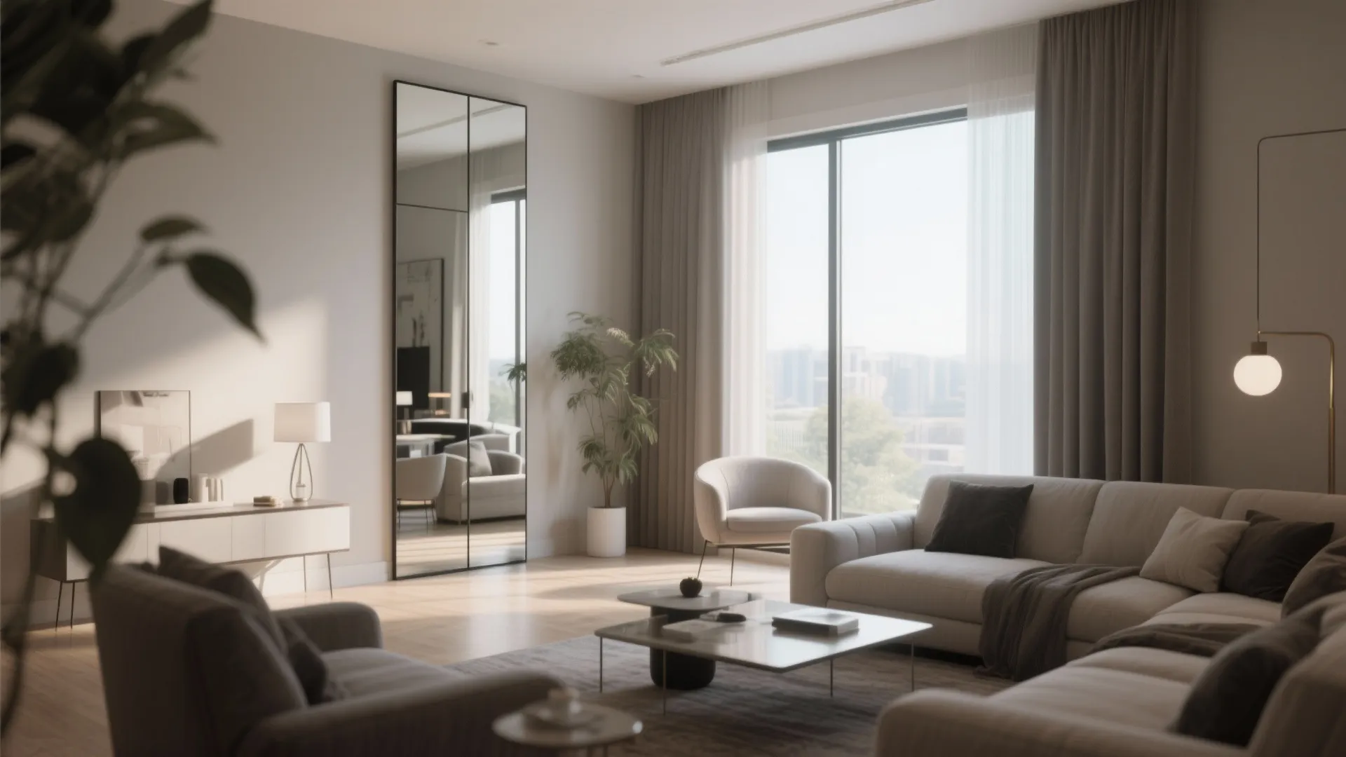 Mirrors to Expand Space