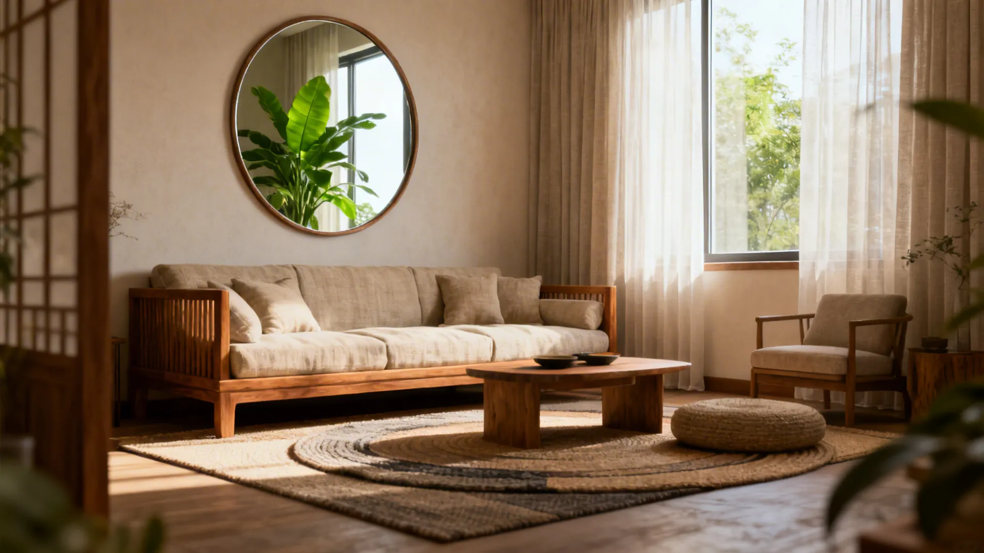 5 Feng Shui Mirror Ideas for Living Rooms