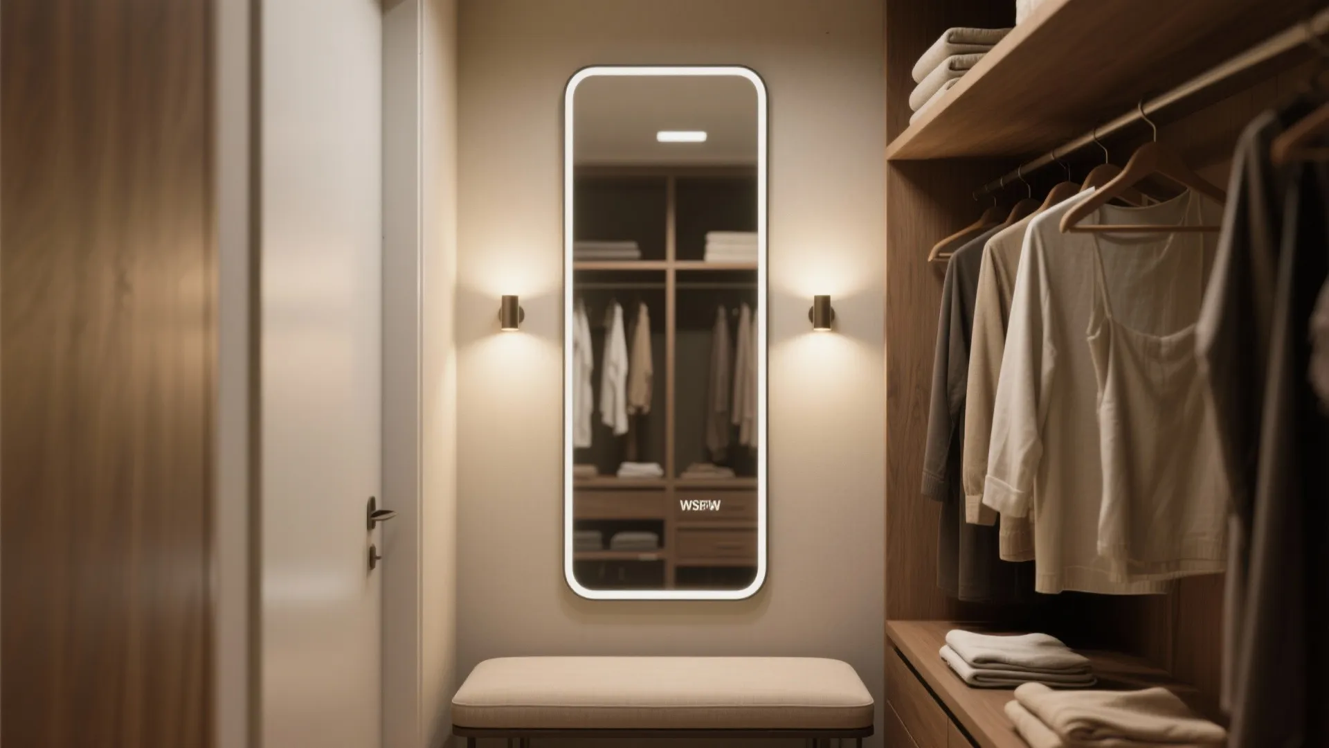 1. Use a Full-Length Mirror as a Focal Wall