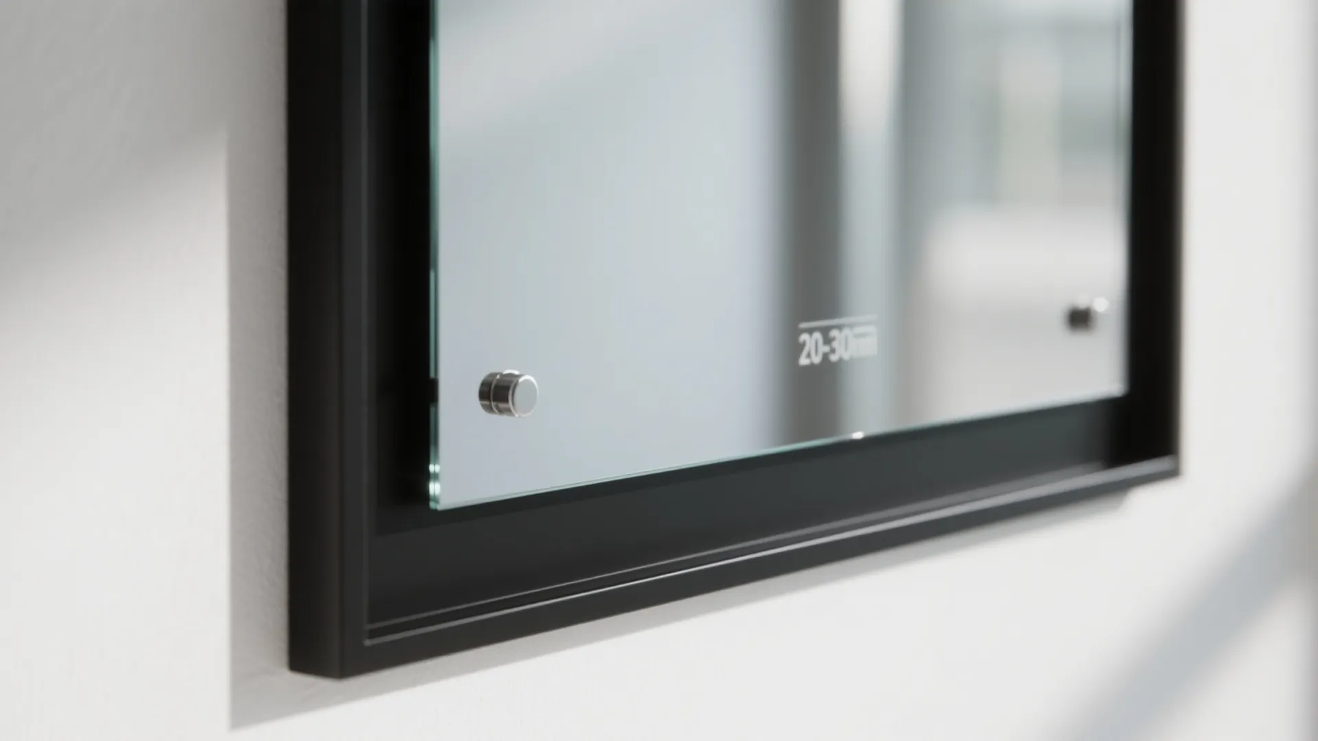 Mirrors and glass accents to stretch space