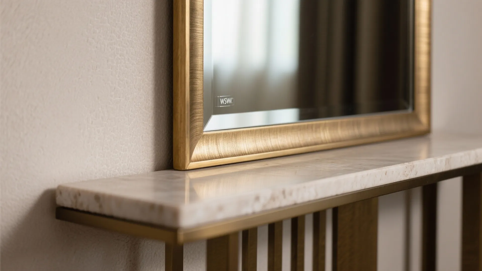 Mirrors and Metal Accents for Visual Stretch