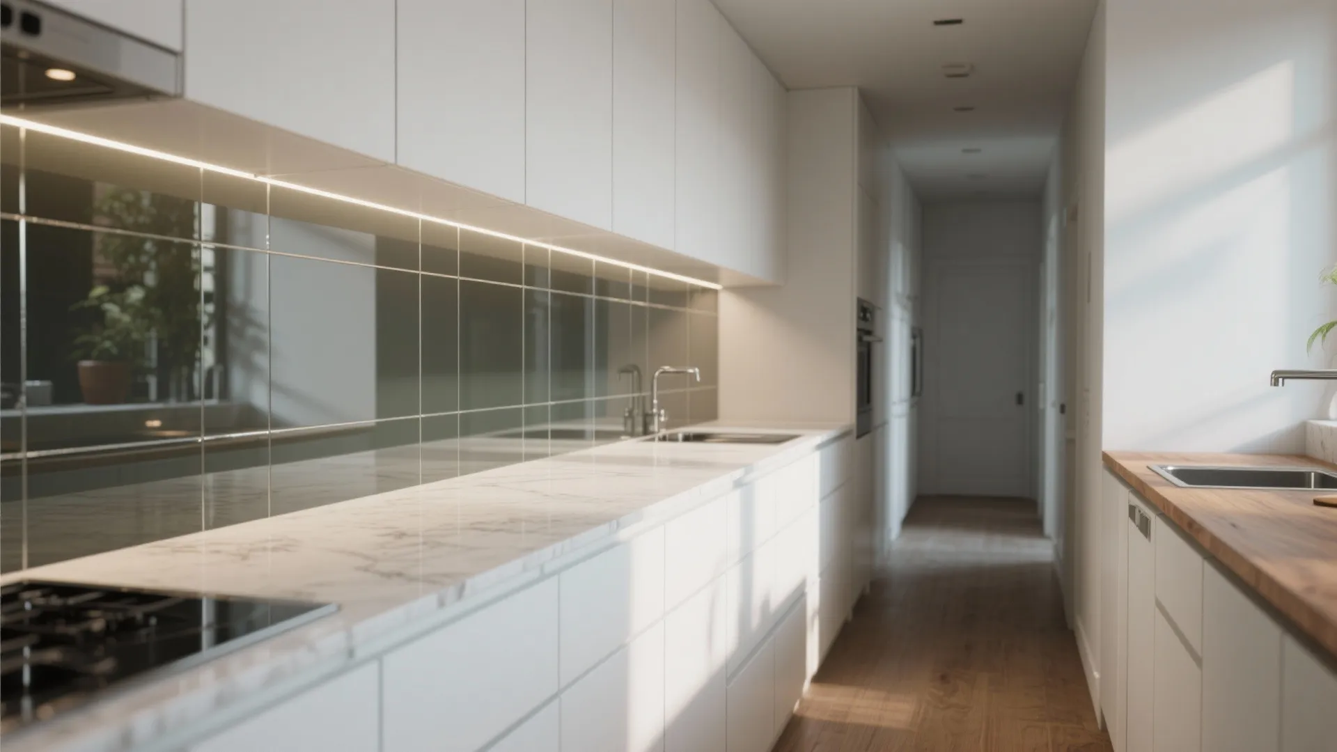 1. Mirror or Glass for Instant Depth