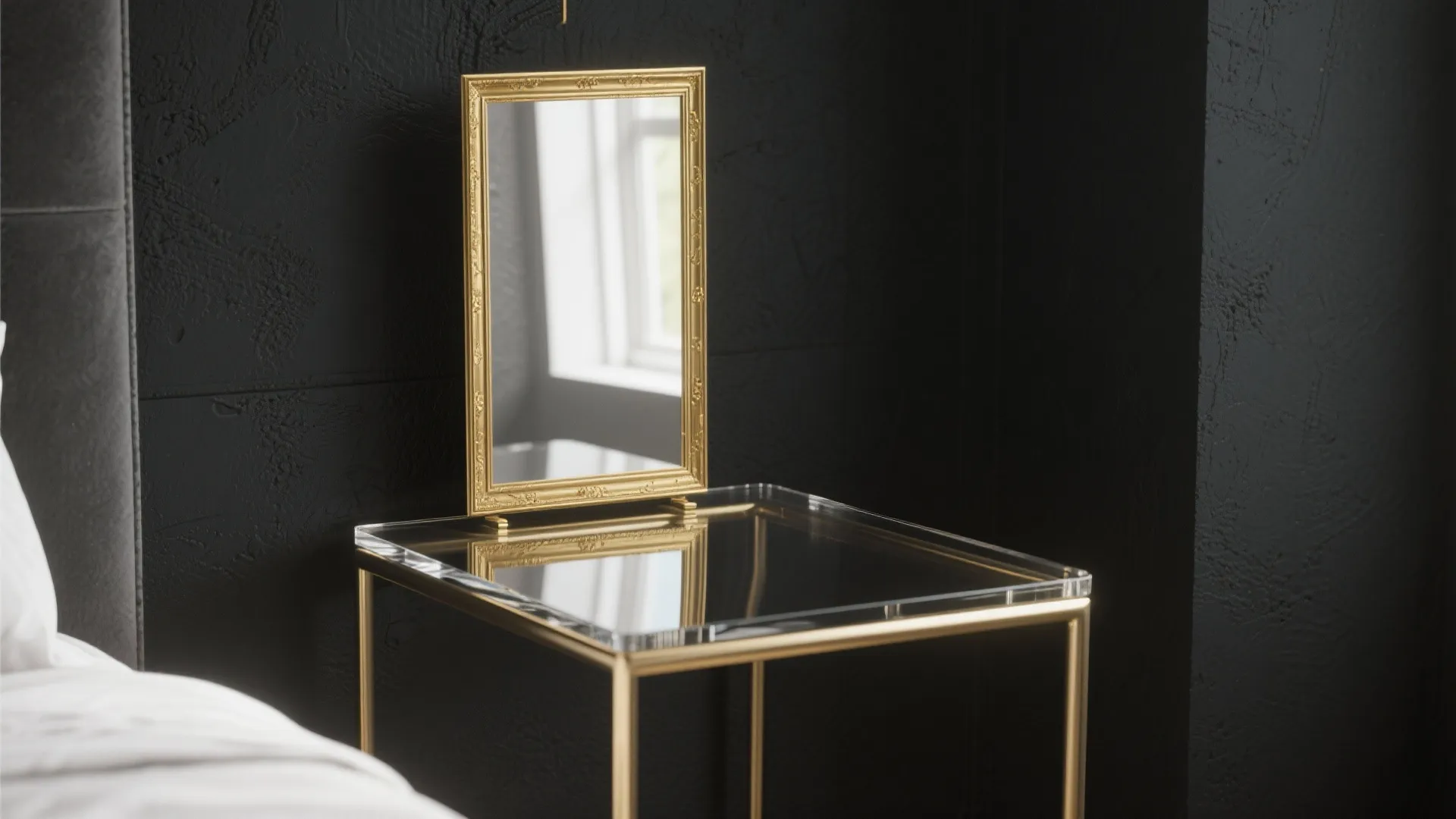 5. Add mirrored or glass surfaces to amplify light