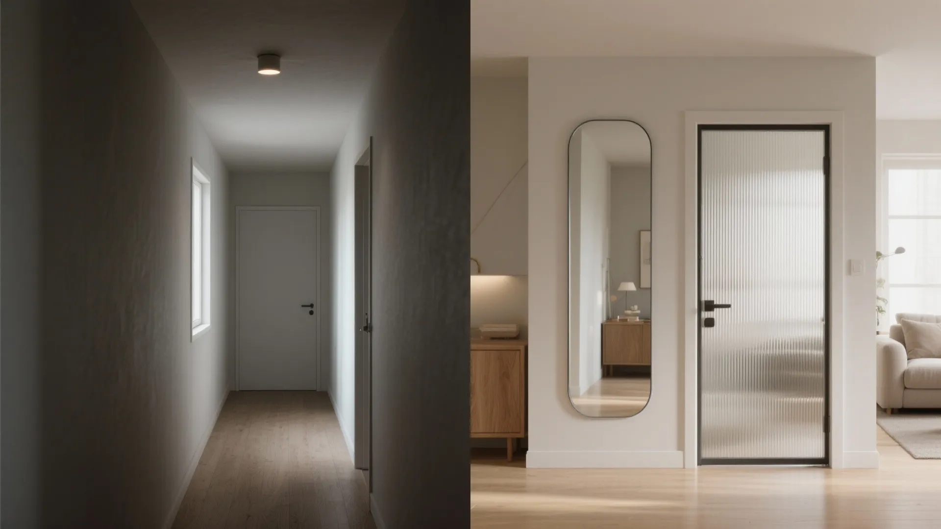 Mirrors and Glass: Borrow Light, Double Perception