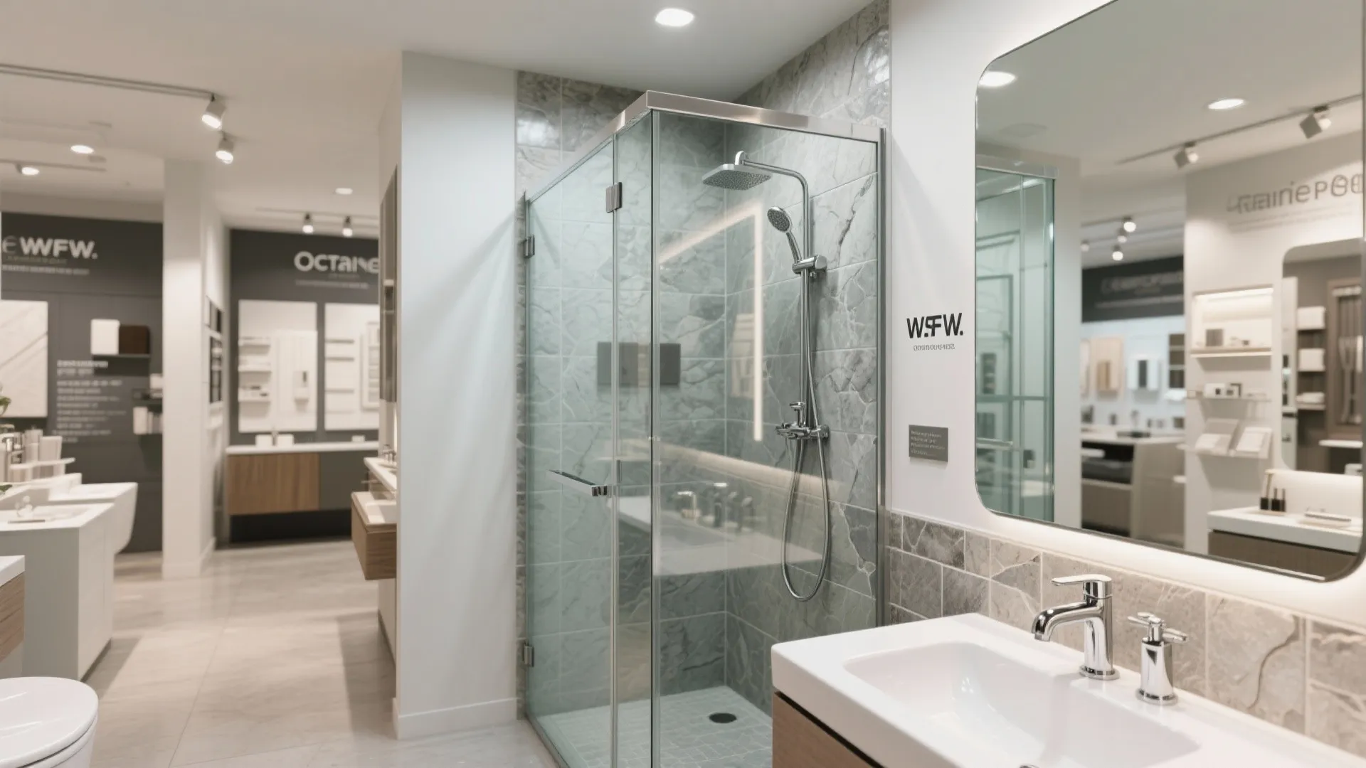 3. Mirror and glass tricks to expand sightlines