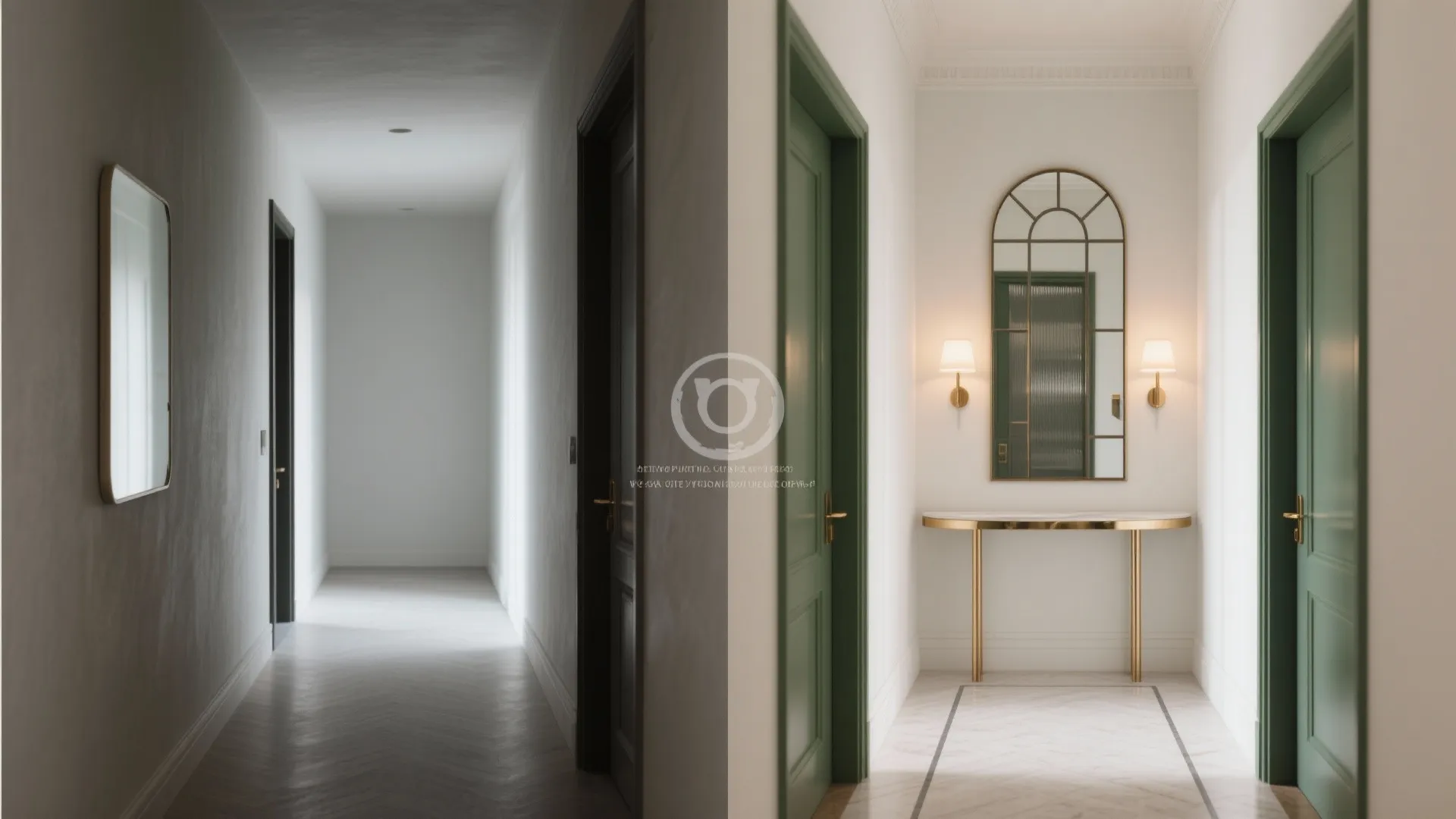 Mirrors, Glass, and Shine to Double the Space