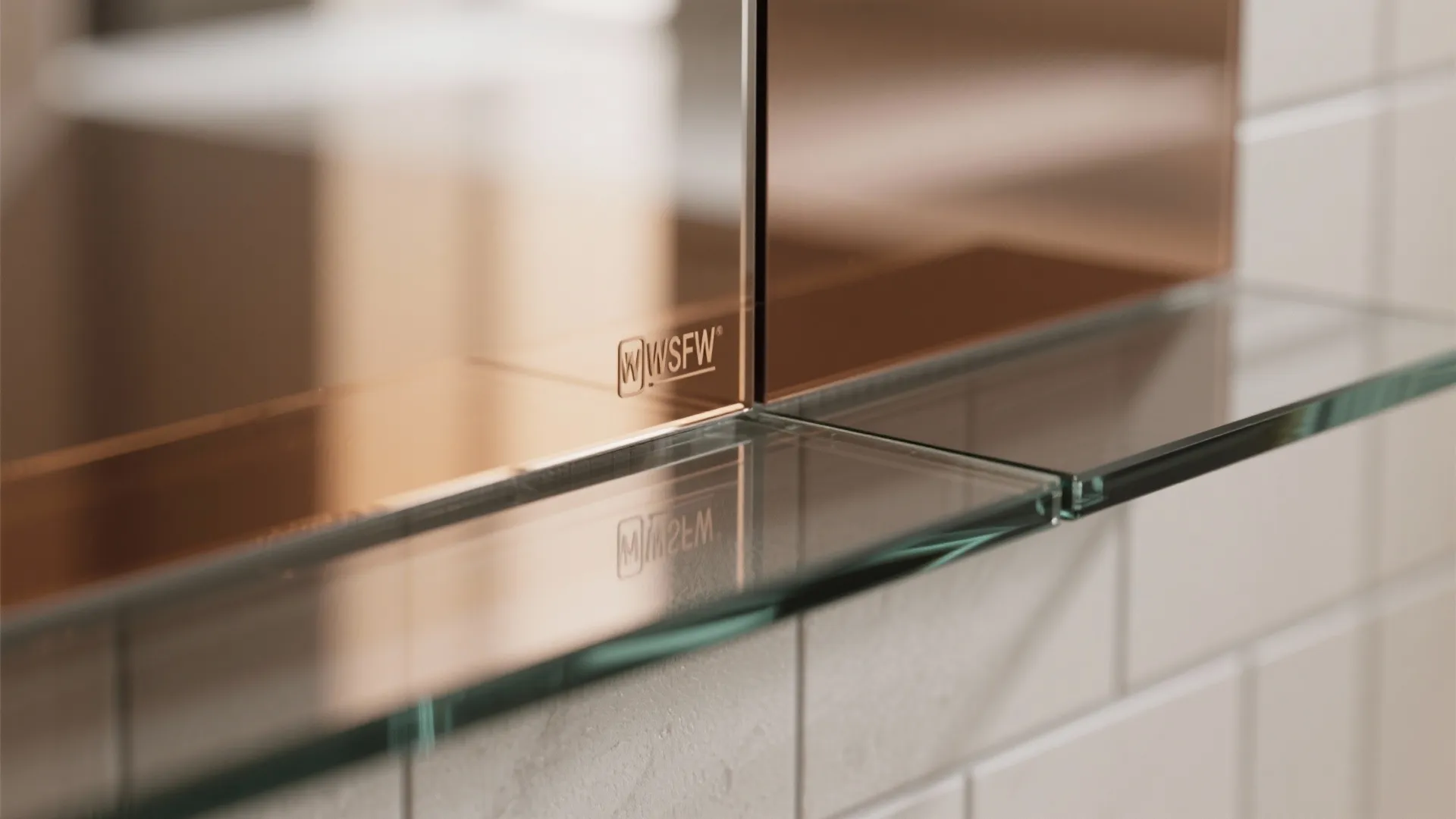 Glass Backsplash and Reflective Wall Panels