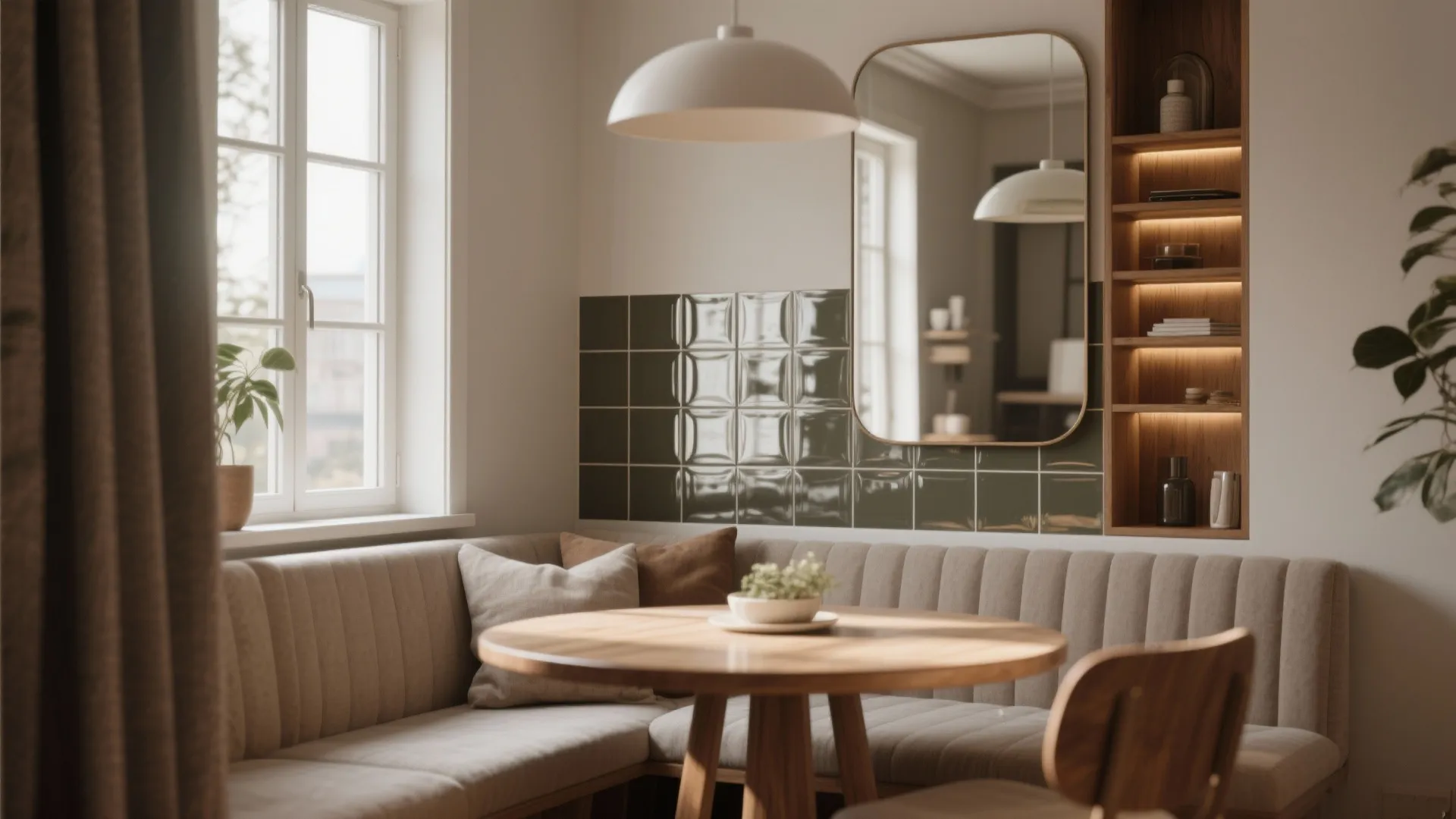 3. Reflect light with mirrors and glossy finishes