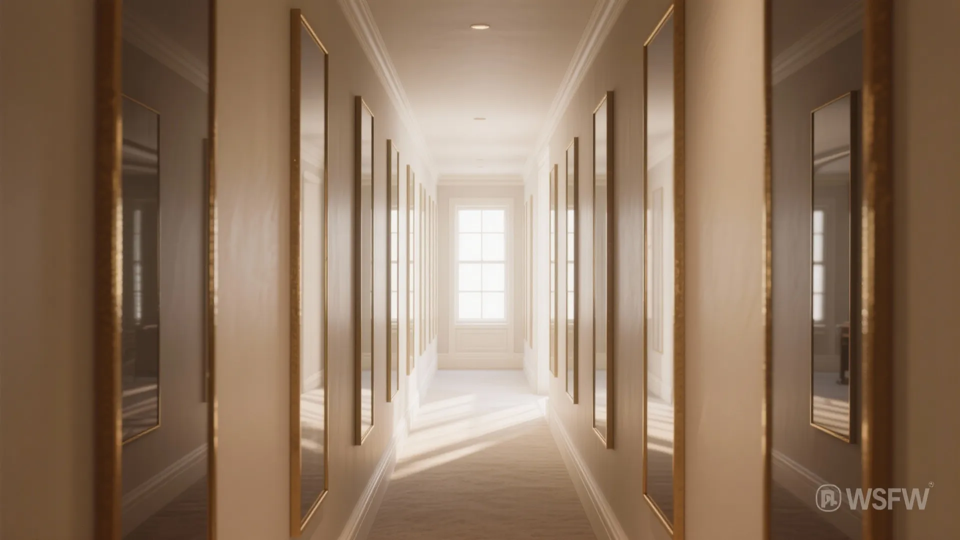 [Section: Inspiration 2] Light-Bouncing Walls: Mirrors, Satin Sheen, and Metallic Accents