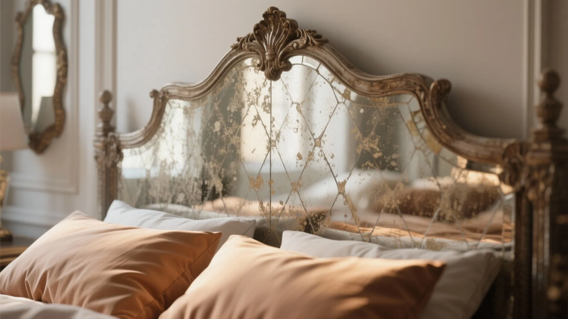 Idea 3: Mirror Headboard Accent