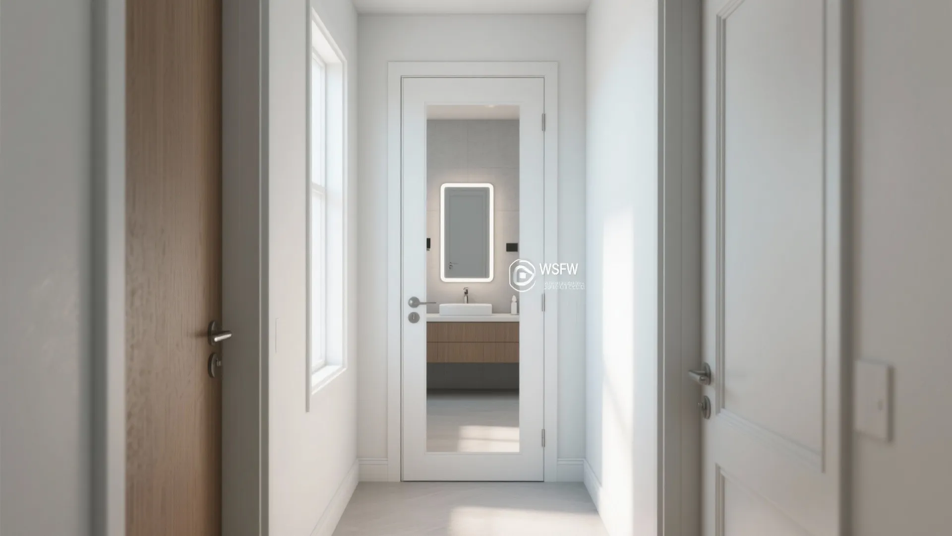 Mirror-Clad Hidden Door for Visual Depth